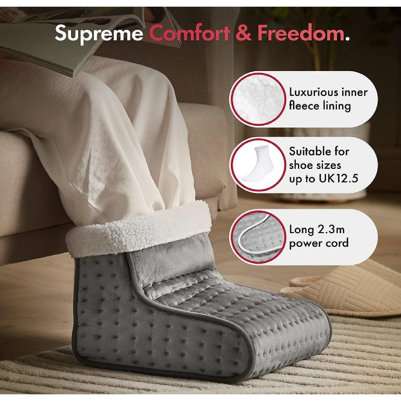 Grey - VonHaus - Grey Electric Foot Warmer - 4