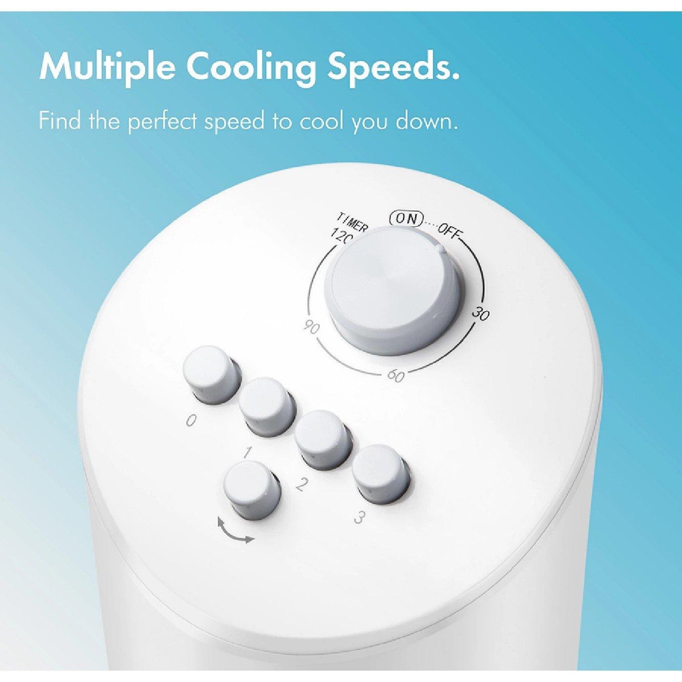 White - VonHaus - 31-inch Tower Fan - 5