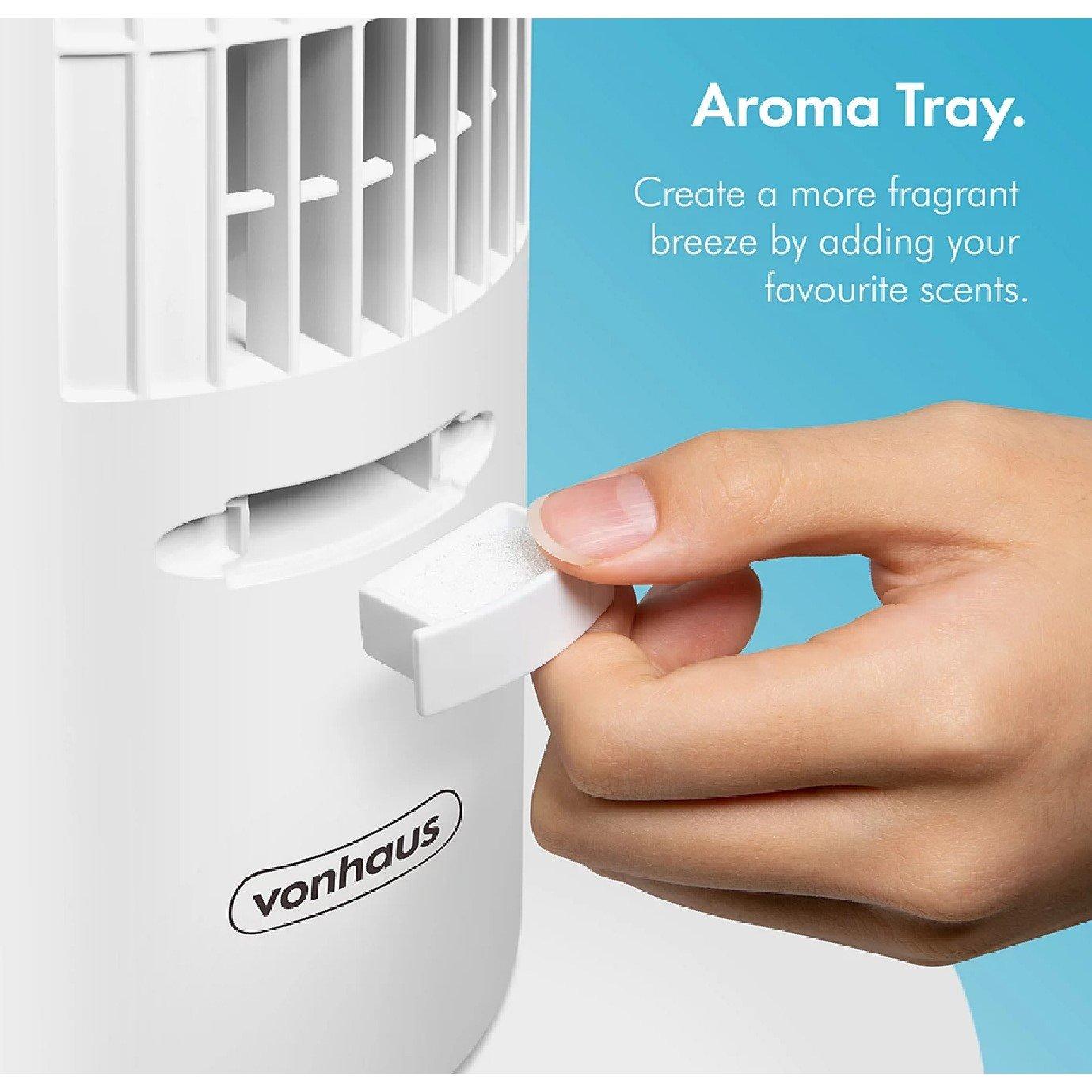 White - VonHaus - 31-inch Tower Fan - 6