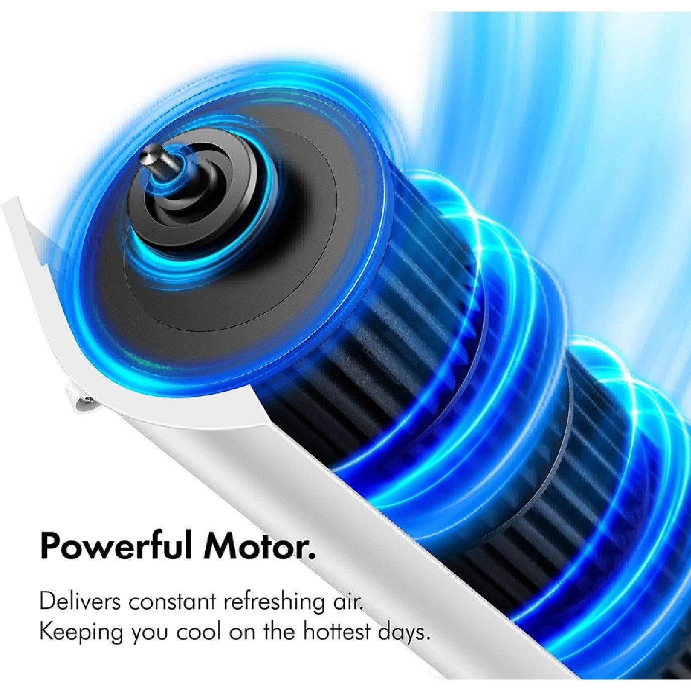 White - VonHaus - 31-inch Tower Fan - 7