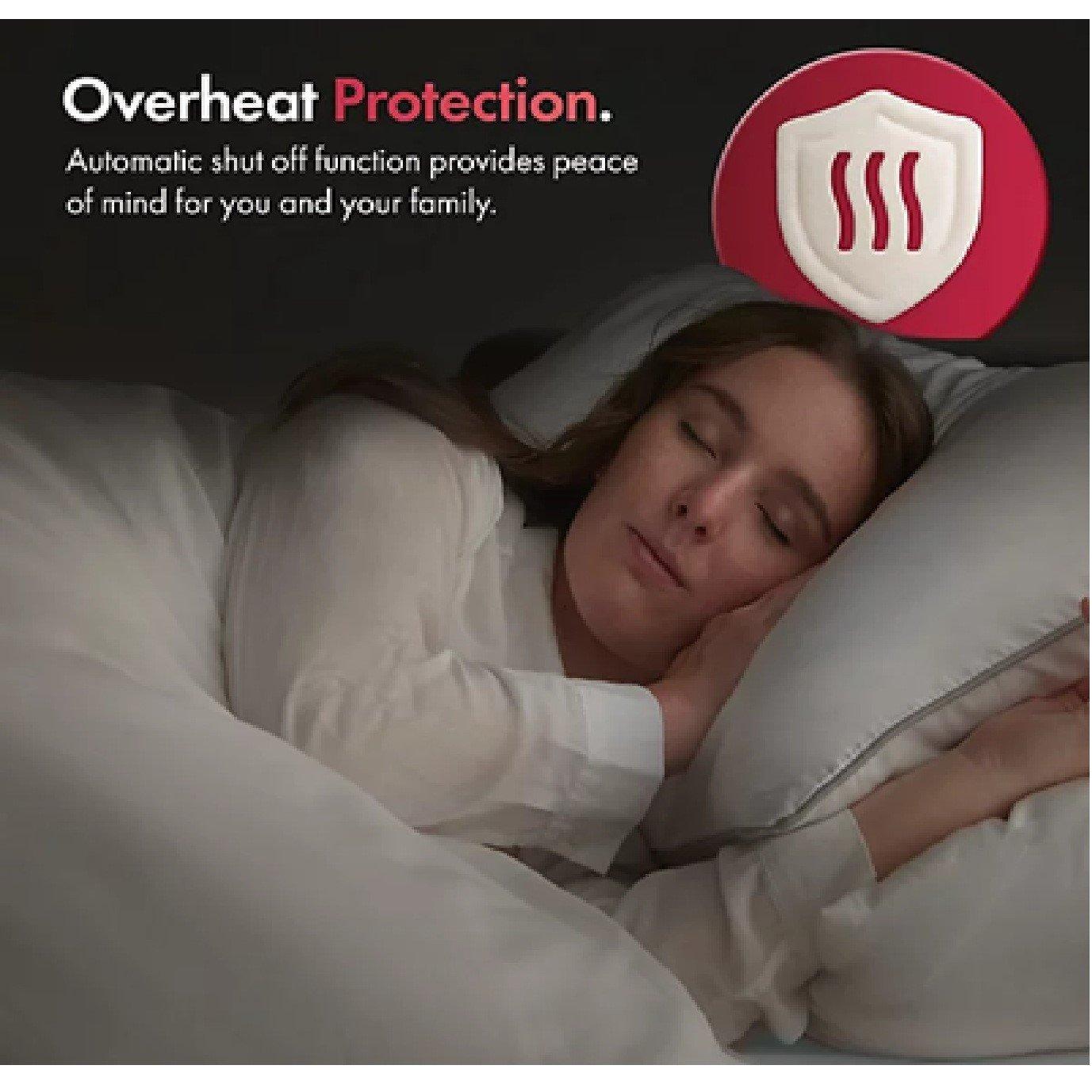 White - VonHaus - Double Size Multi Zone Electric Blanket - 3