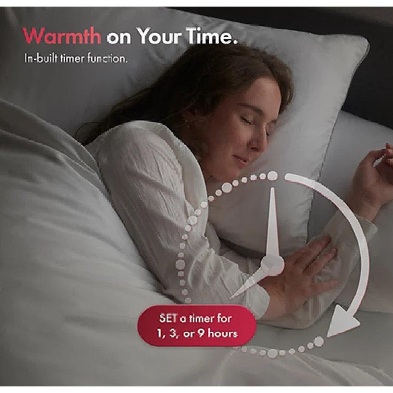 White - VonHaus - Double Size Multi Zone Electric Blanket - 4