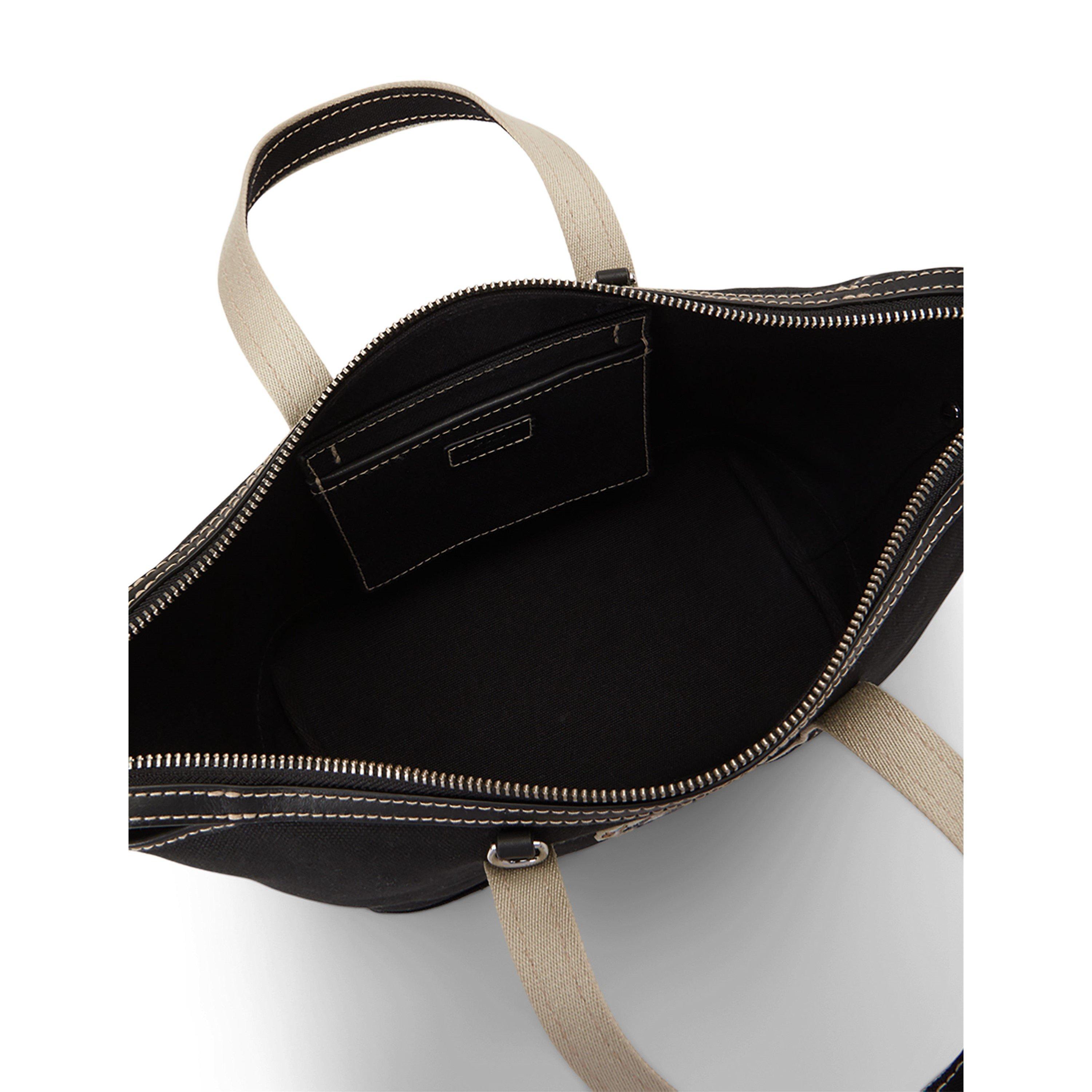 BLACK/BLACK - Polo Ralph Lauren - Women's Bear Cotton Tote Bag - 5