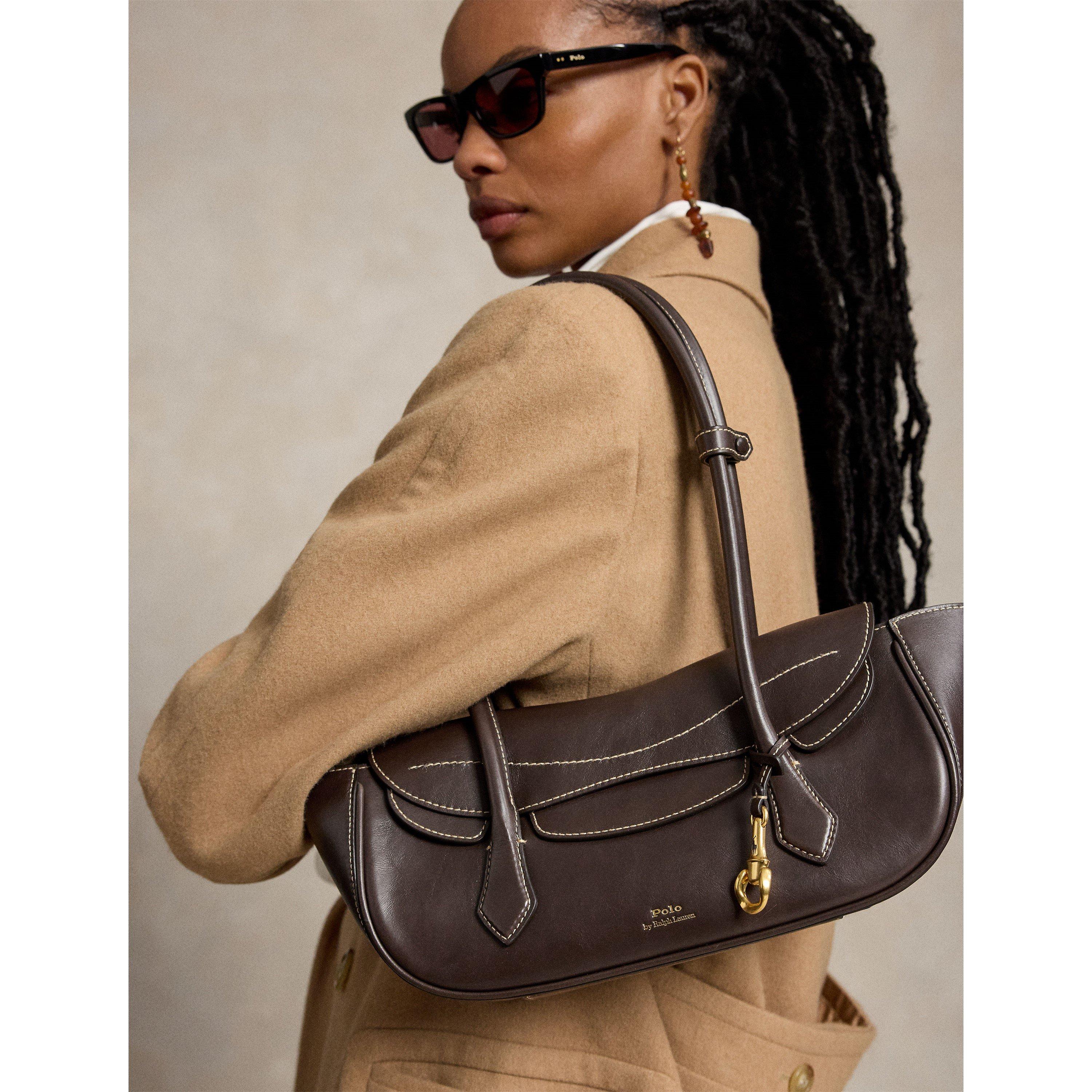 ASH - Polo Ralph Lauren - Women's Blaize Leather Shoulder Bag - 3