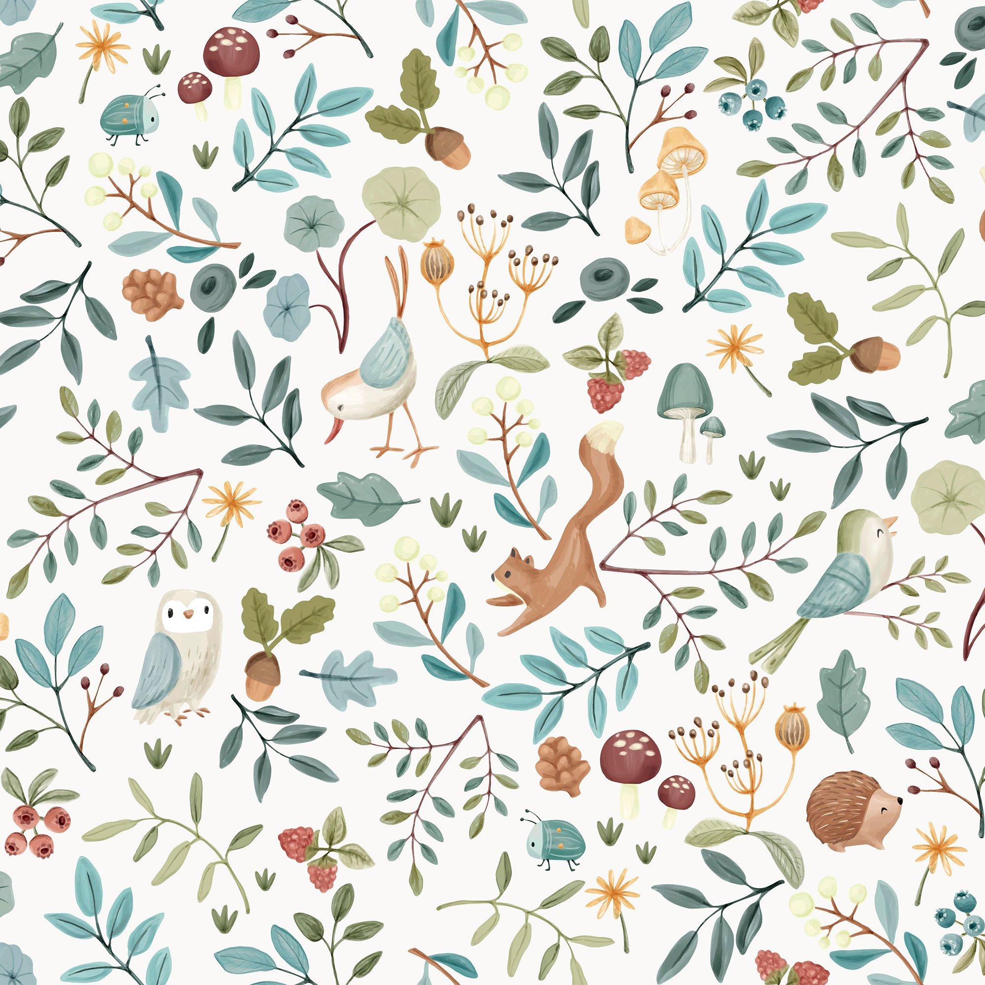 Multicoloured - Little Dutch - Forest Wonders Wallpaper - 2