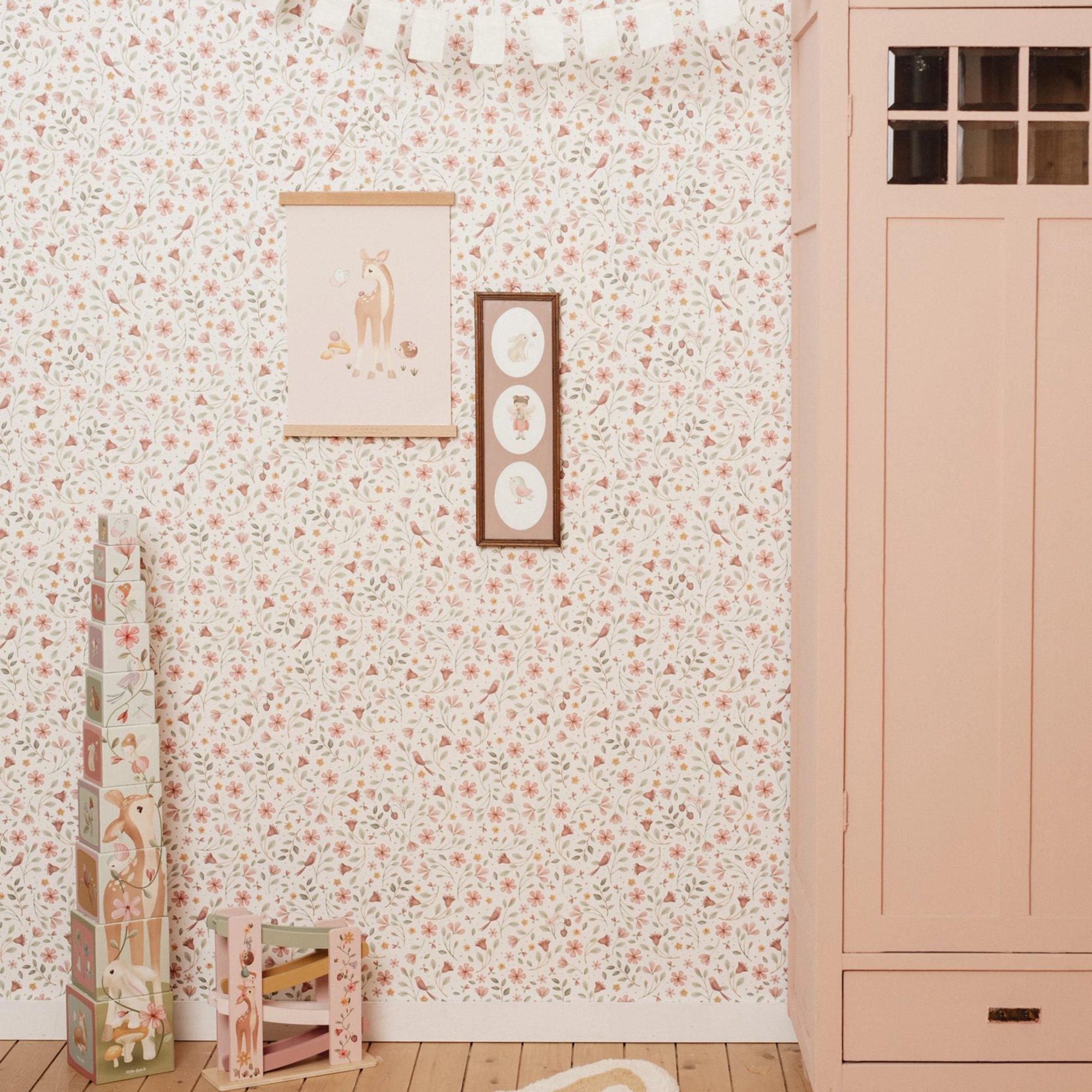 Little Dutch  Fairy Wonders Wallpaper - coloured