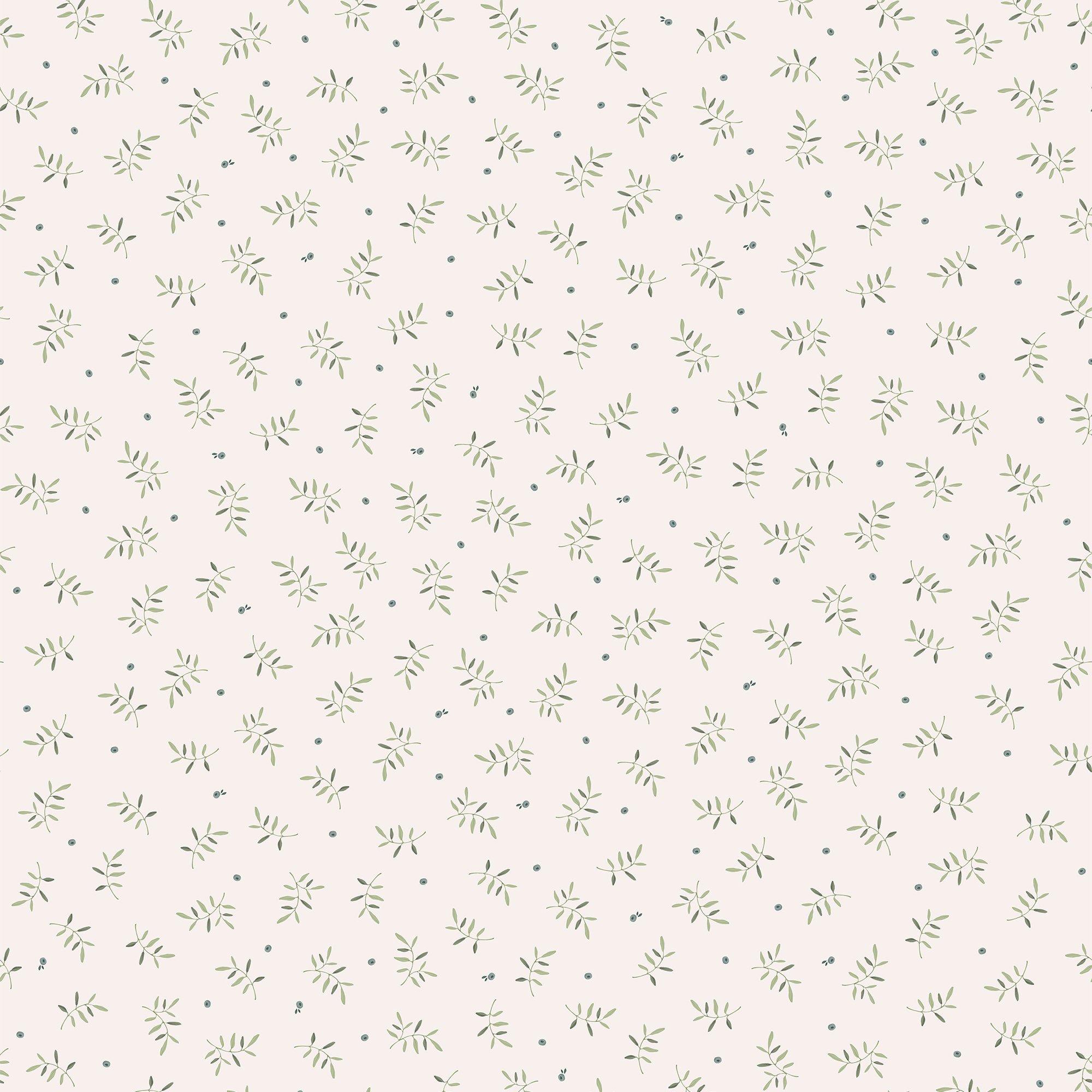 Green - Little Dutch - Blueberry Leaves Wallpaper - 2