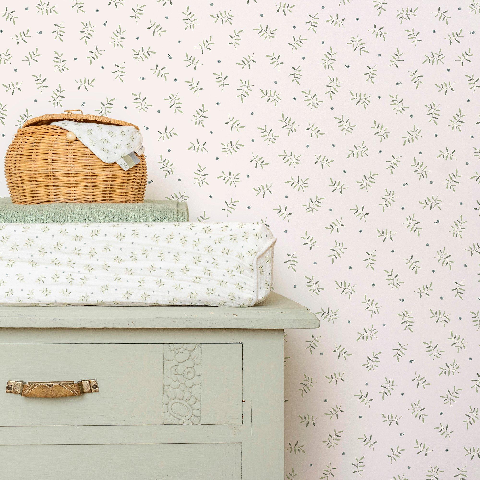 Green - Little Dutch - Blueberry Leaves Wallpaper - 5