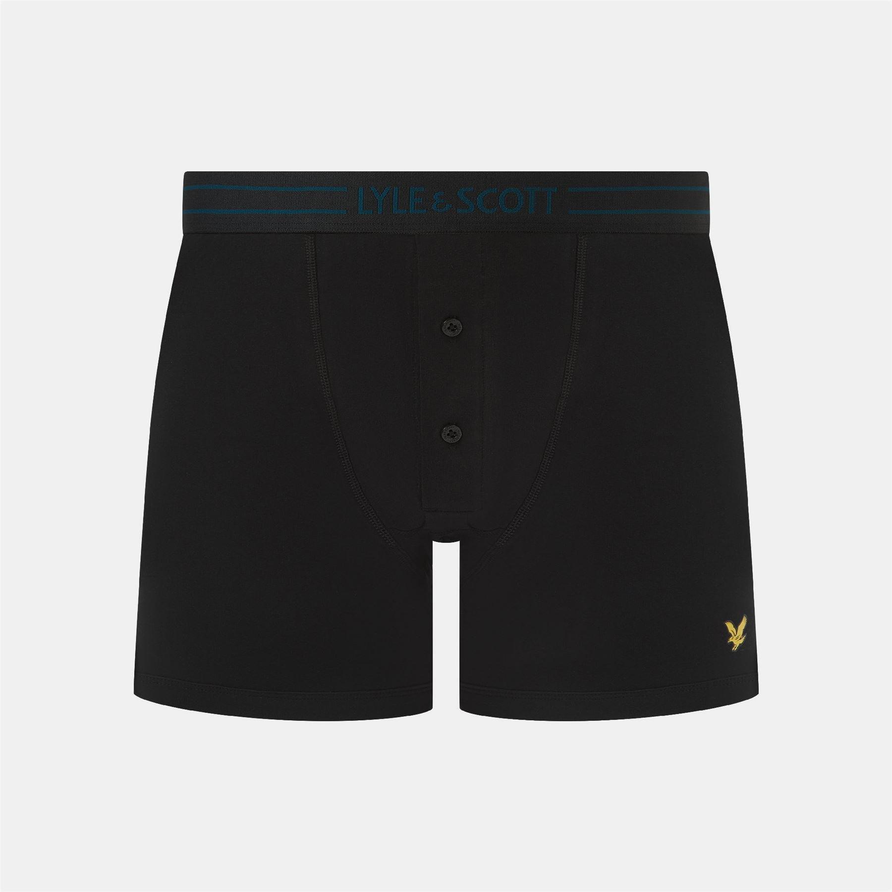 Black - Lyle and Scott - Lewis 3 Pack Boxer Shorts - 2
