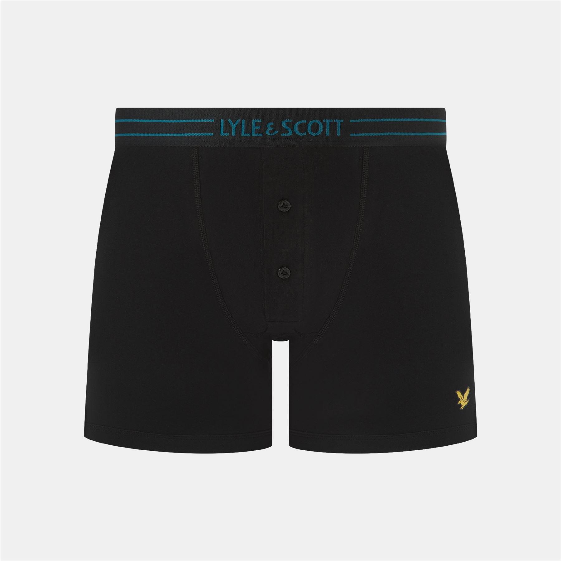 Black - Lyle and Scott - Lewis 3 Pack Boxer Shorts - 4