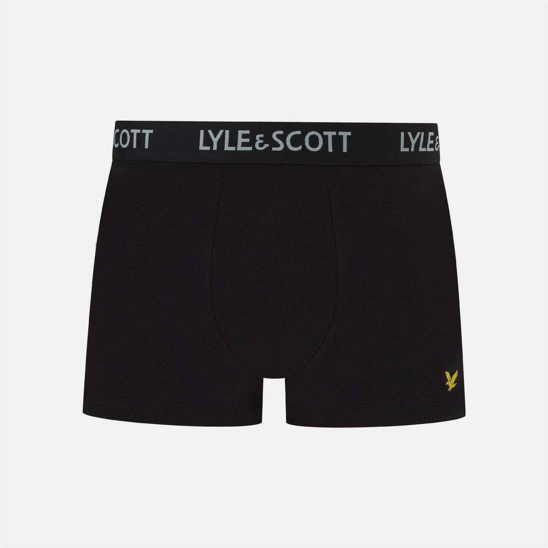 Black - Lyle and Scott - Miller 5 Pack Boxer Shorts - 2
