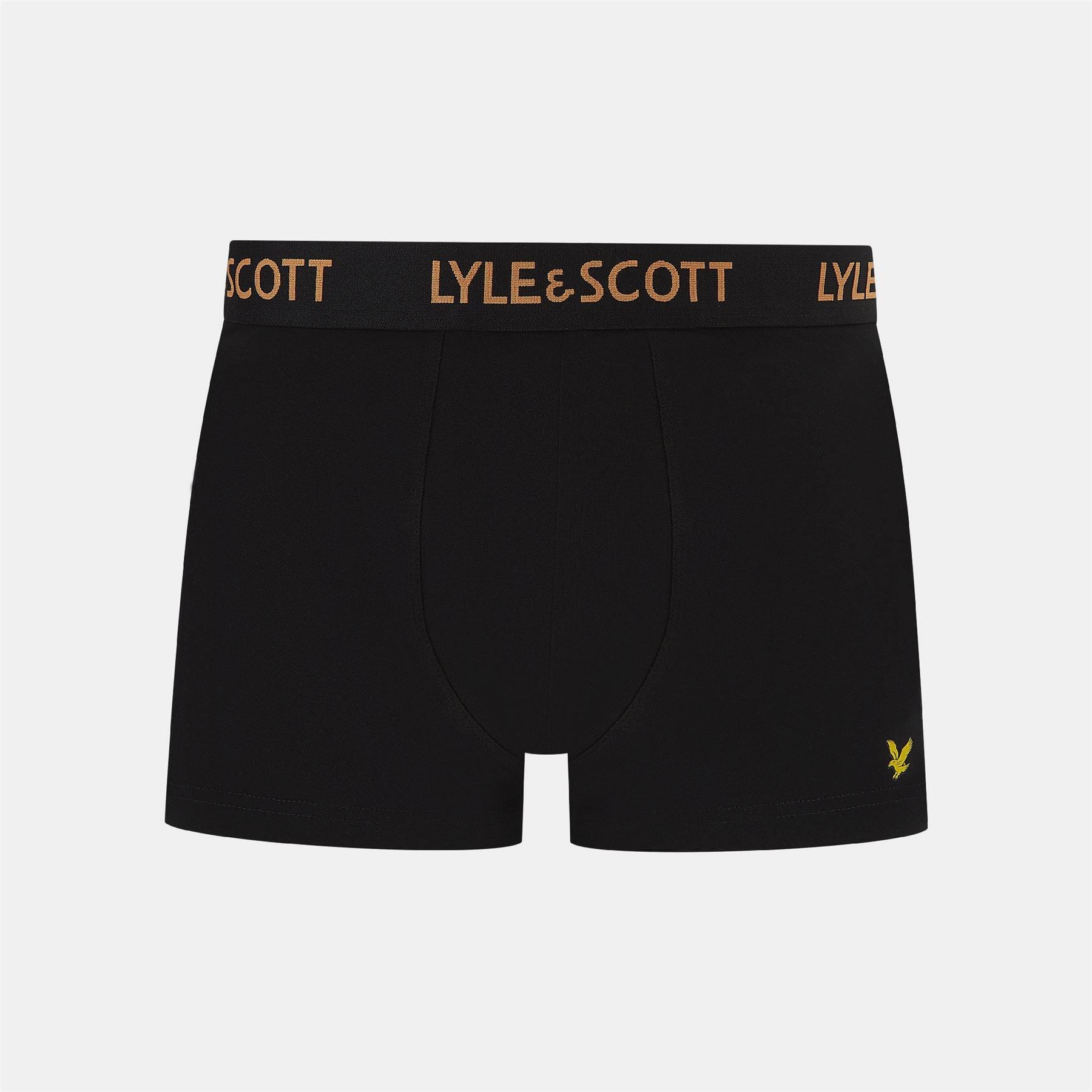 Black - Lyle and Scott - Miller 5 Pack Boxer Shorts - 3