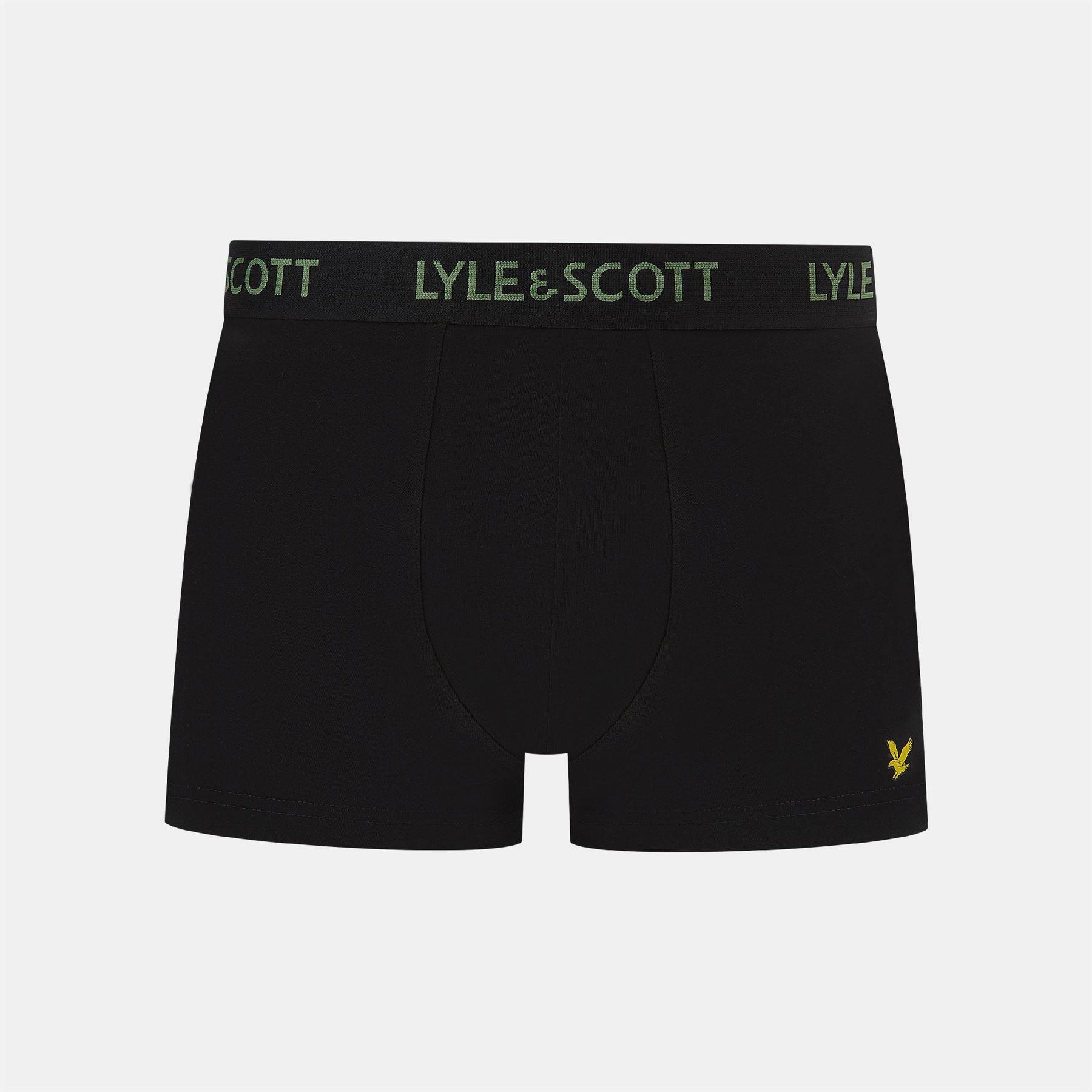 Black - Lyle and Scott - Miller 5 Pack Boxer Shorts - 4