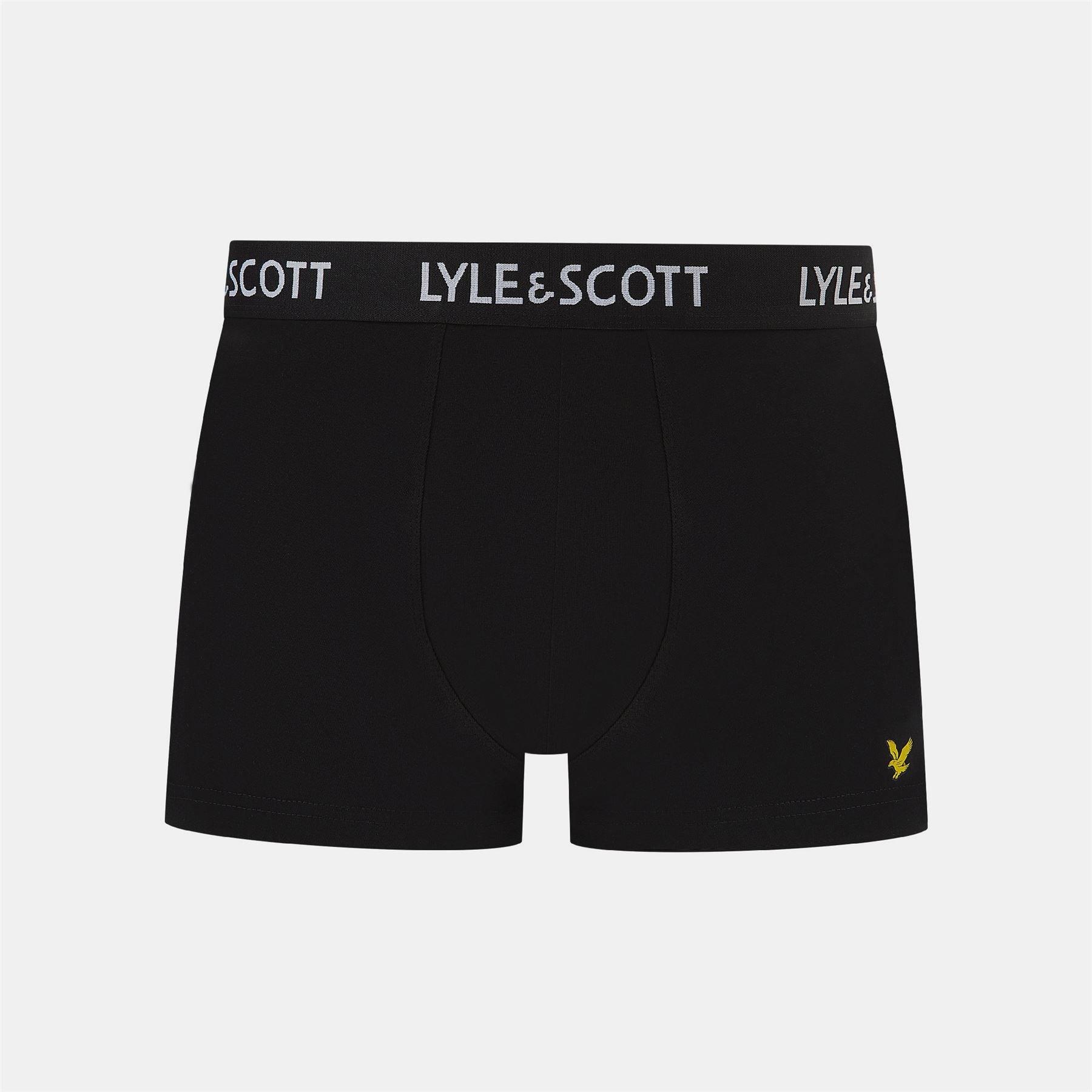 Black - Lyle and Scott - Miller 5 Pack Boxer Shorts - 6