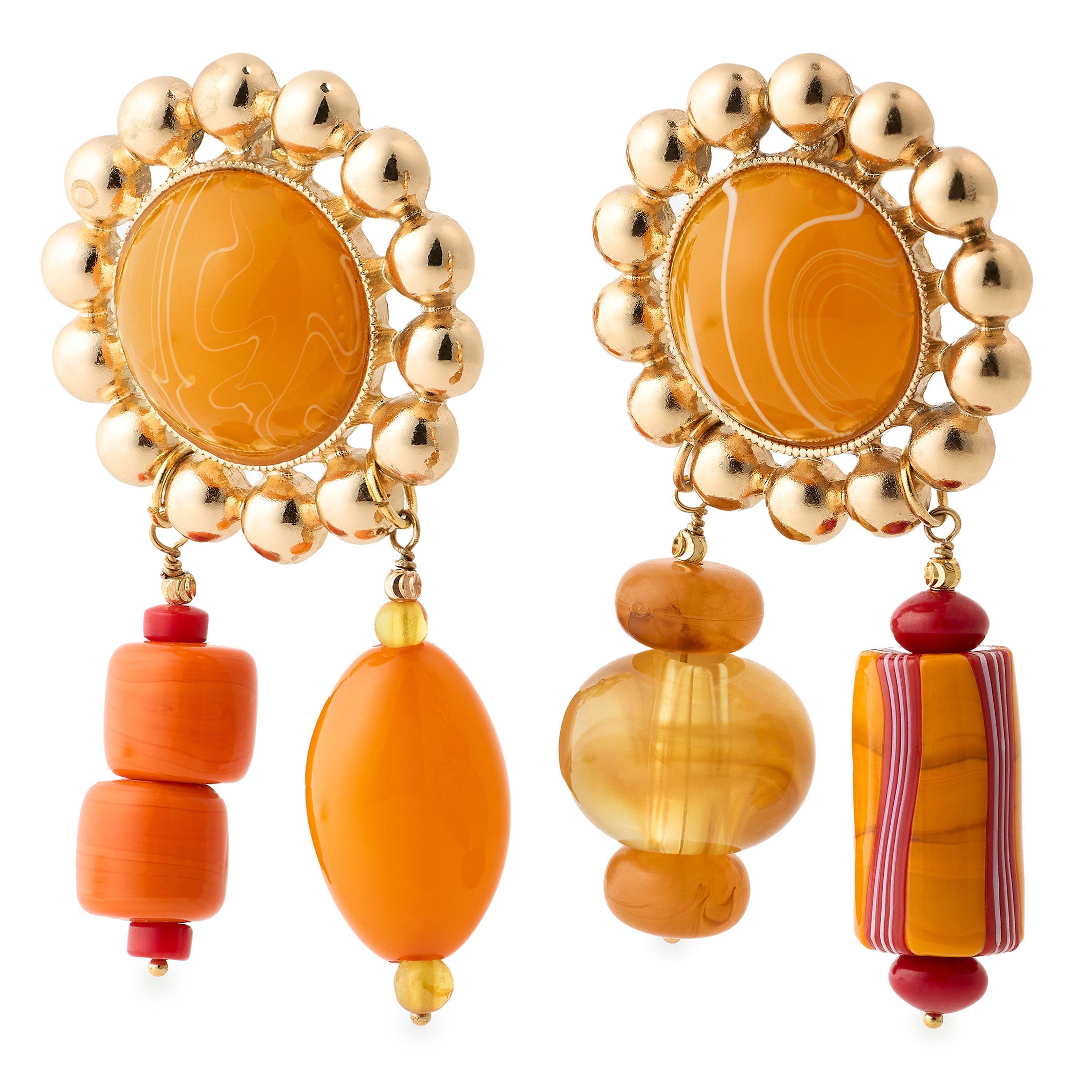 Orange - Desierto - Women's Antoniette Drop Earrings - 1
