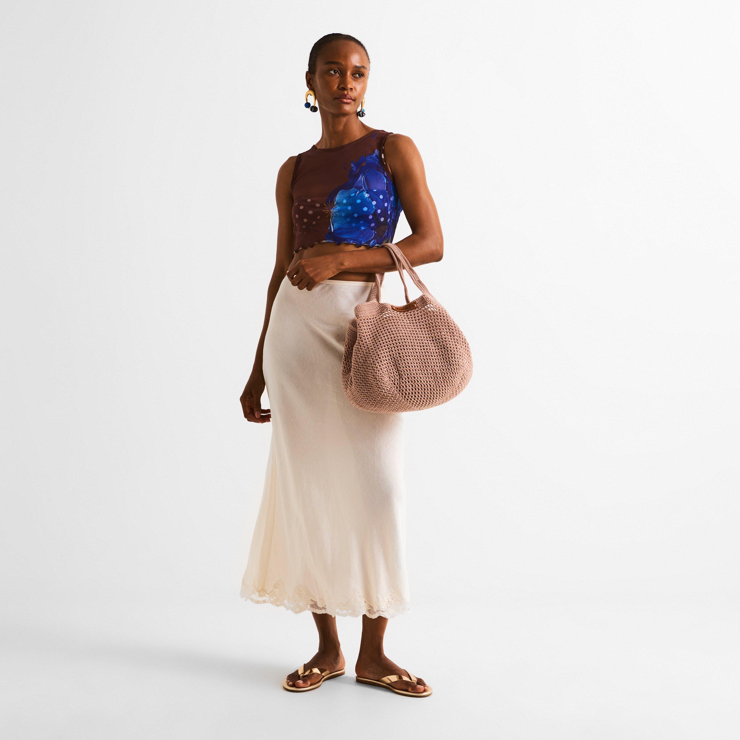Dark Sand - Desierto - Women's Cactus Shoulder Bag - 5