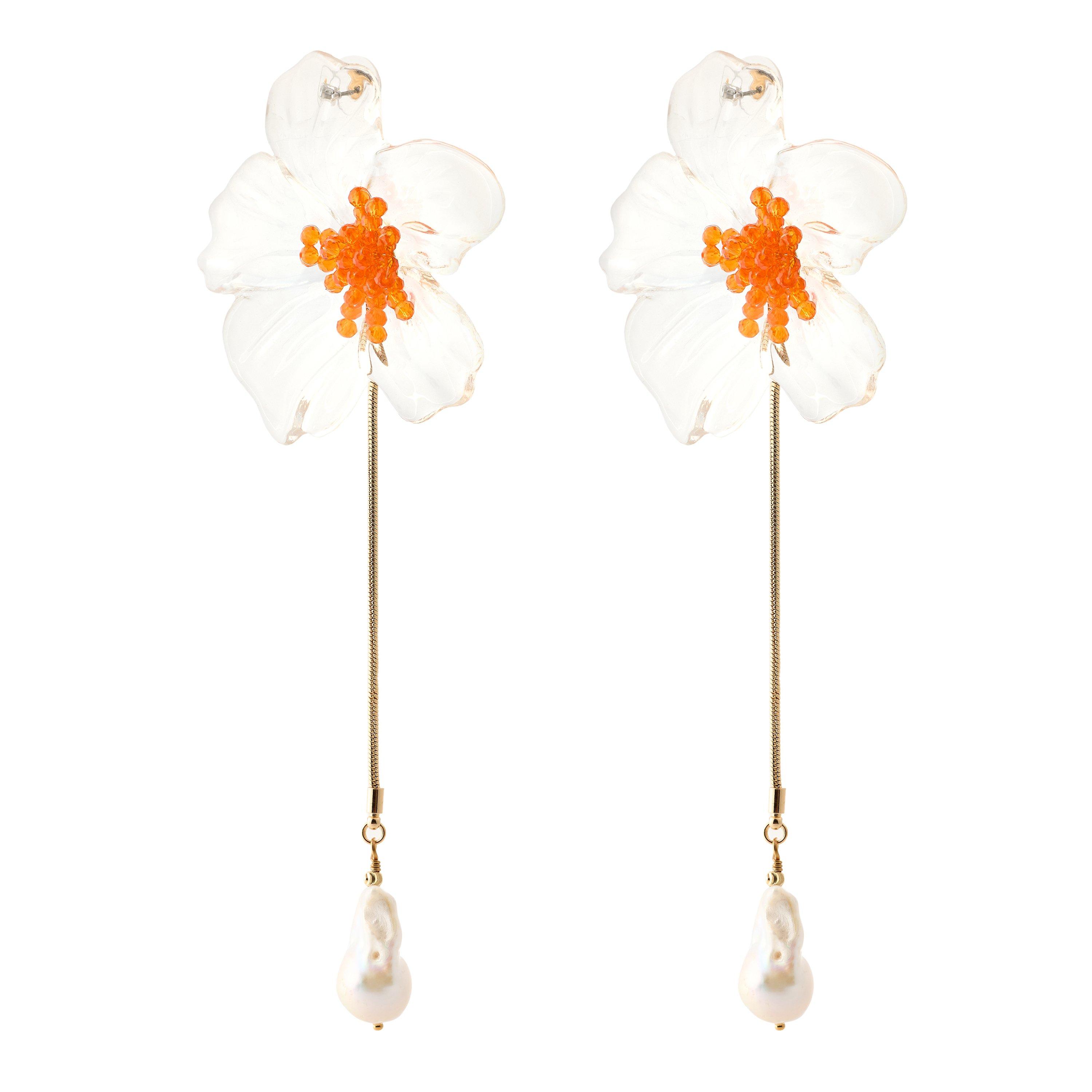Women's Flora Plexiglass Drop Earrings