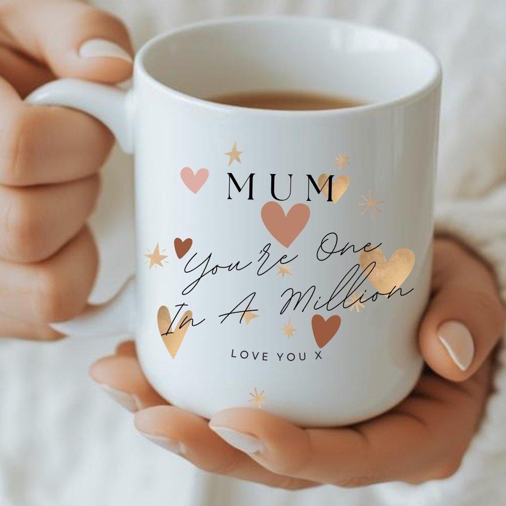 White - Aye Do Gifts - Mum You're One in A Million Mug - 3860 - 1