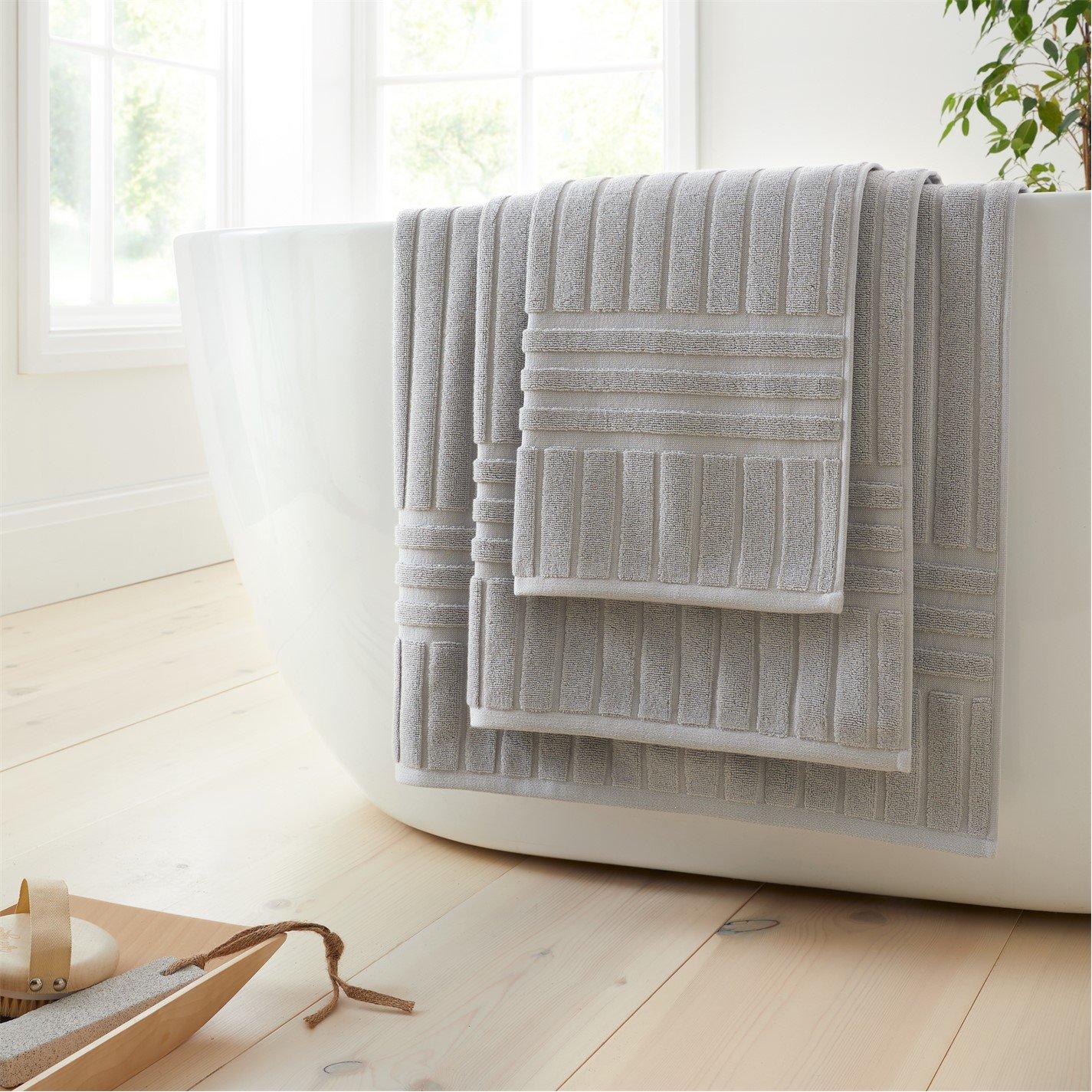 Bianca  Hotel Towel 600Gsm - Silver - Hand Towel