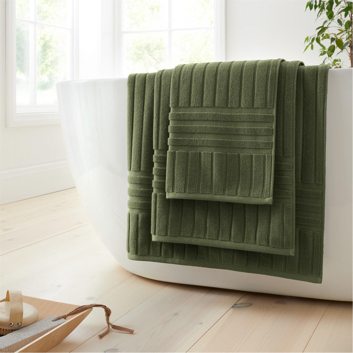 Bianca  Hotel Towel 600Gsm - Olive Green - Sheet