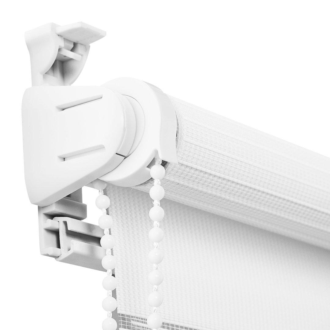 White - LIFE IDEAS - Zebra Roller Shades Blinds - 11