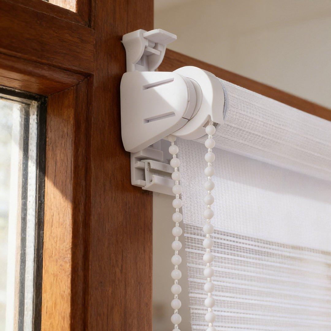 White - LIFE IDEAS - Zebra Roller Shades Blinds - 12