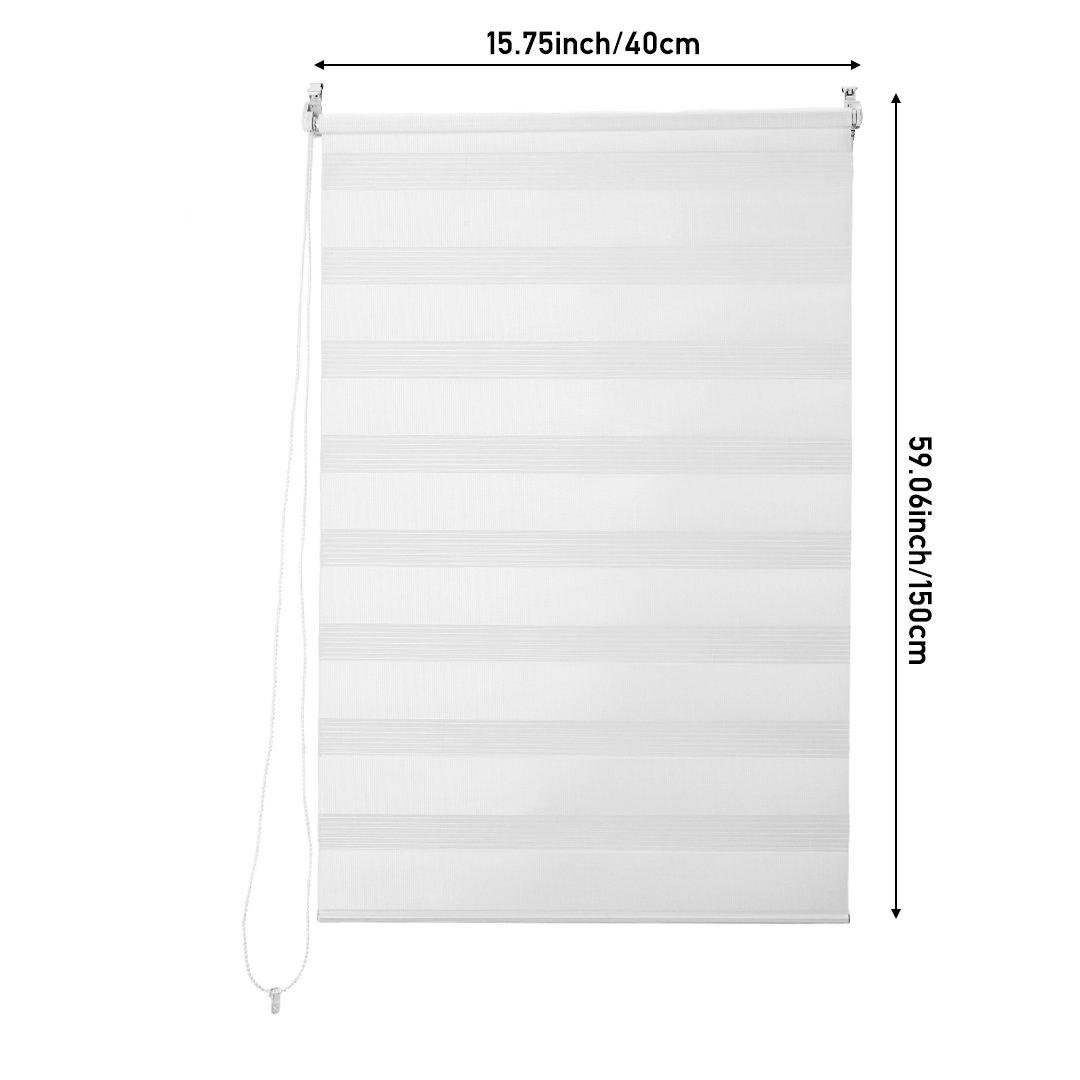 White - LIFE IDEAS - Zebra Roller Shades Blinds - 3