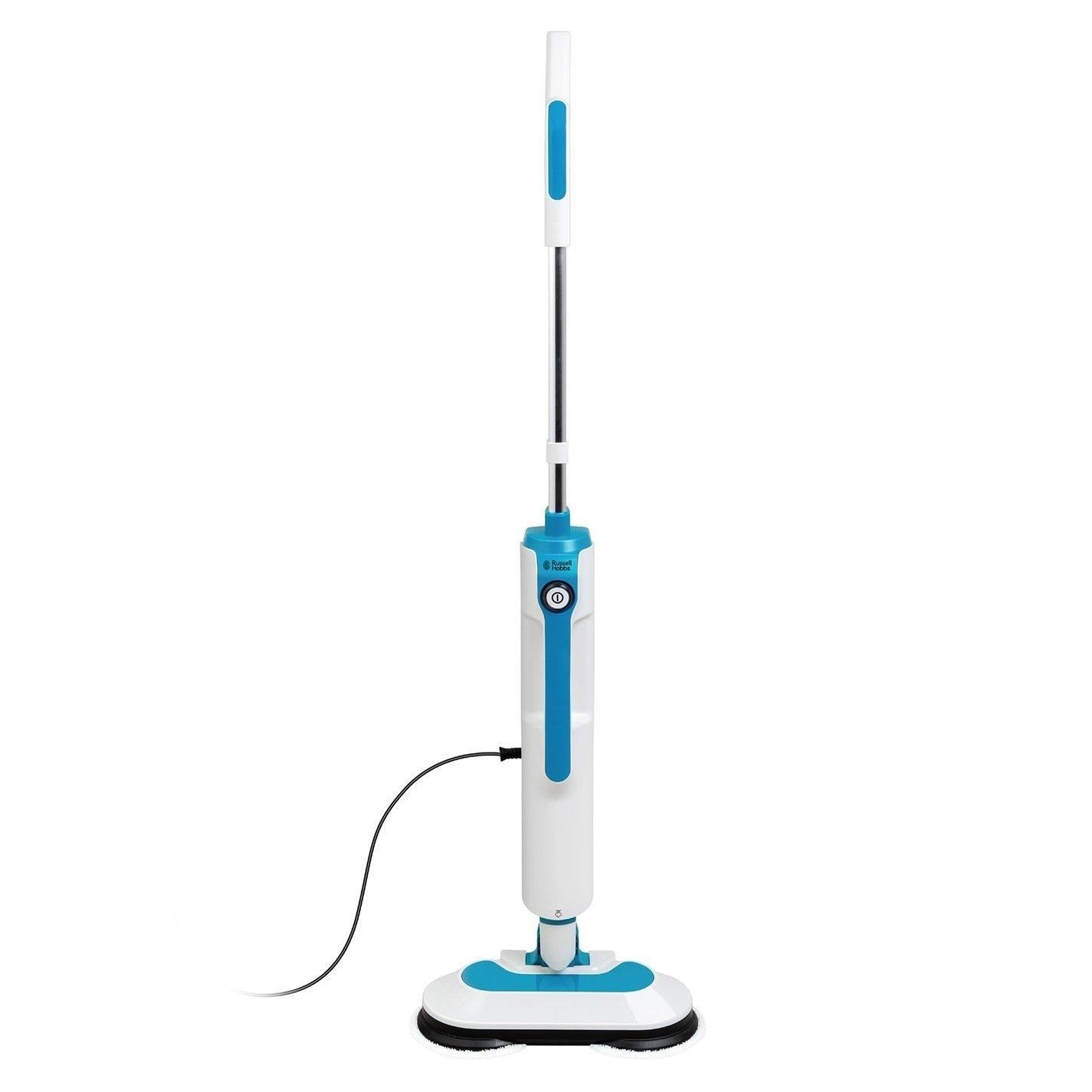 White & Teal - Russell Hobbs - RHSFP7001 Floor Polisher & Steamer - 1