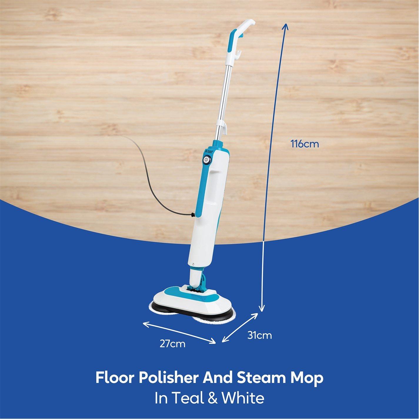 White & Teal - Russell Hobbs - RHSFP7001 Floor Polisher & Steamer - 2