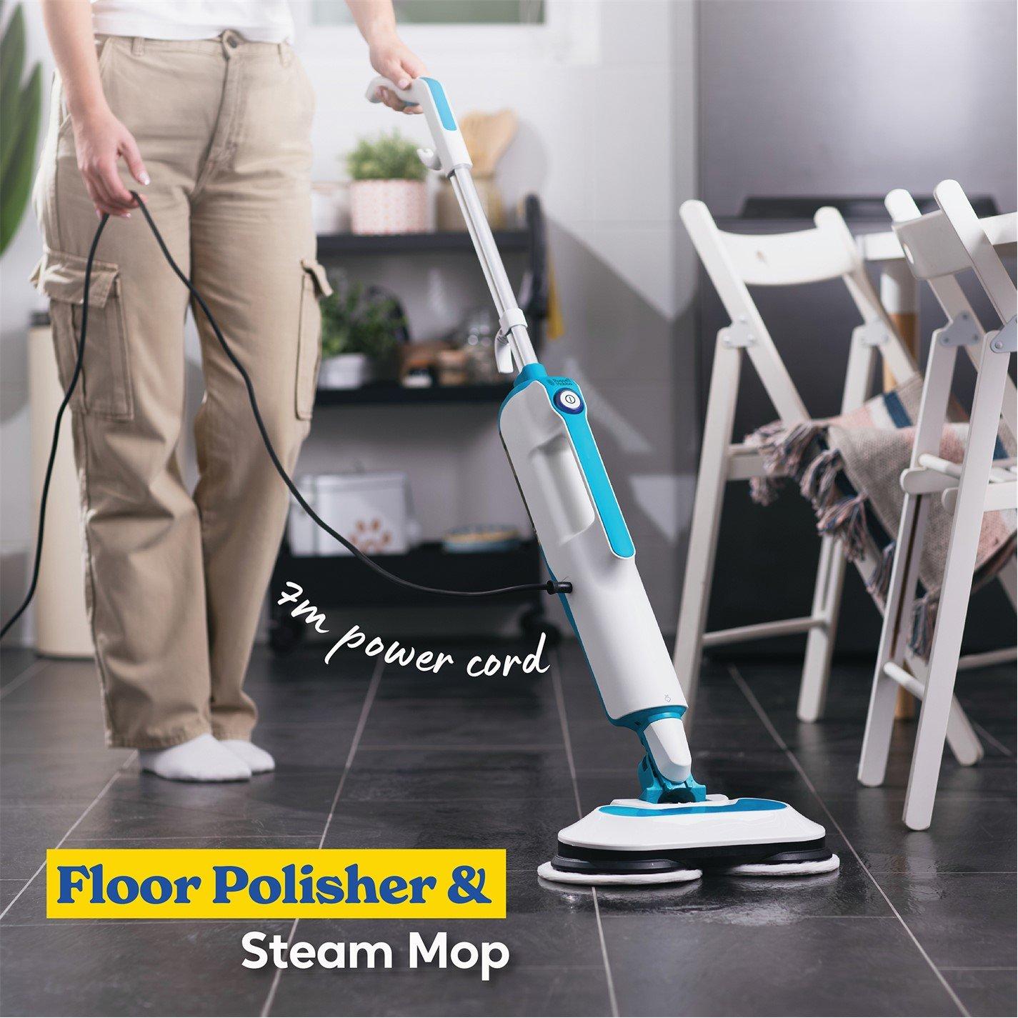 White & Teal - Russell Hobbs - RHSFP7001 Floor Polisher & Steamer - 3