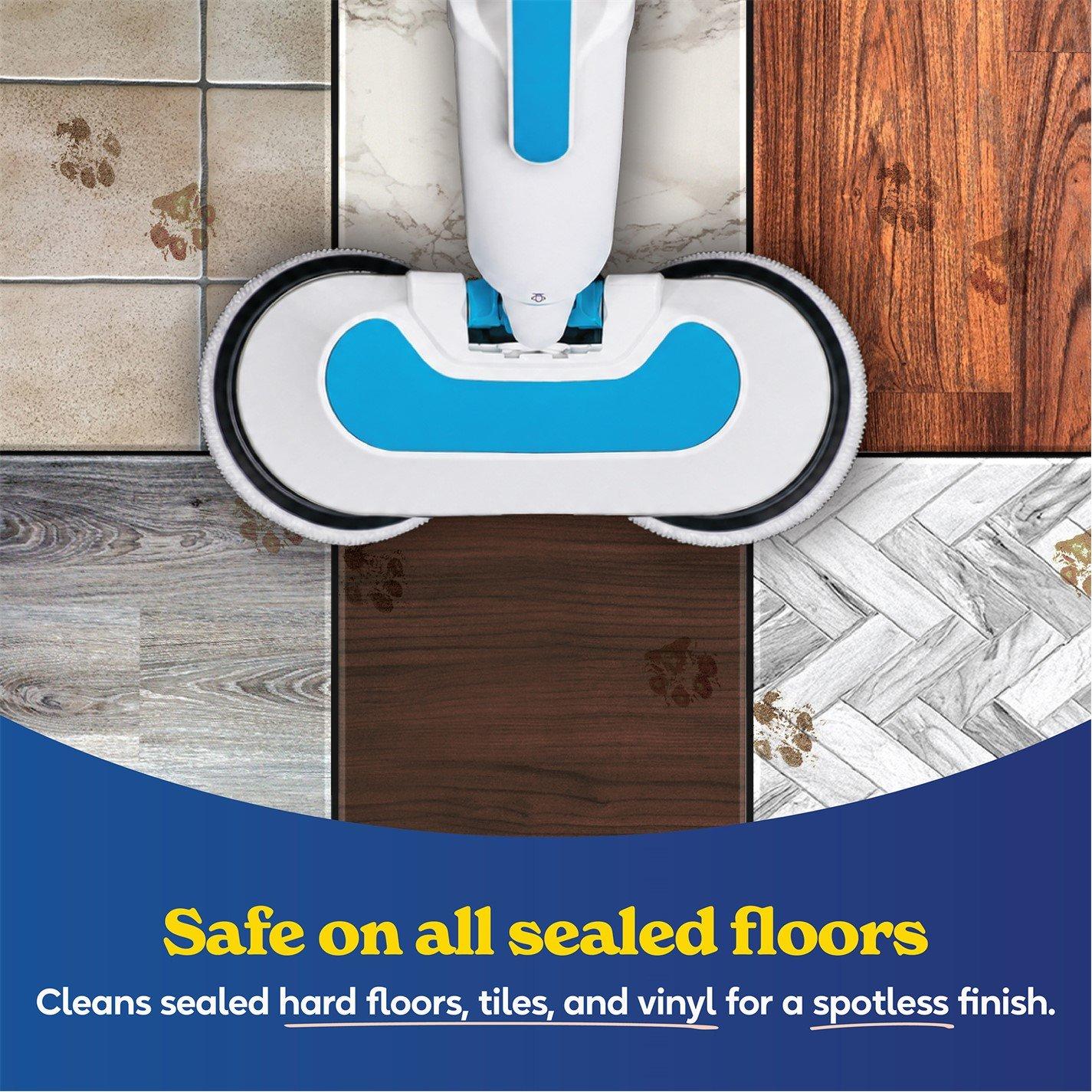 White & Teal - Russell Hobbs - RHSFP7001 Floor Polisher & Steamer - 10