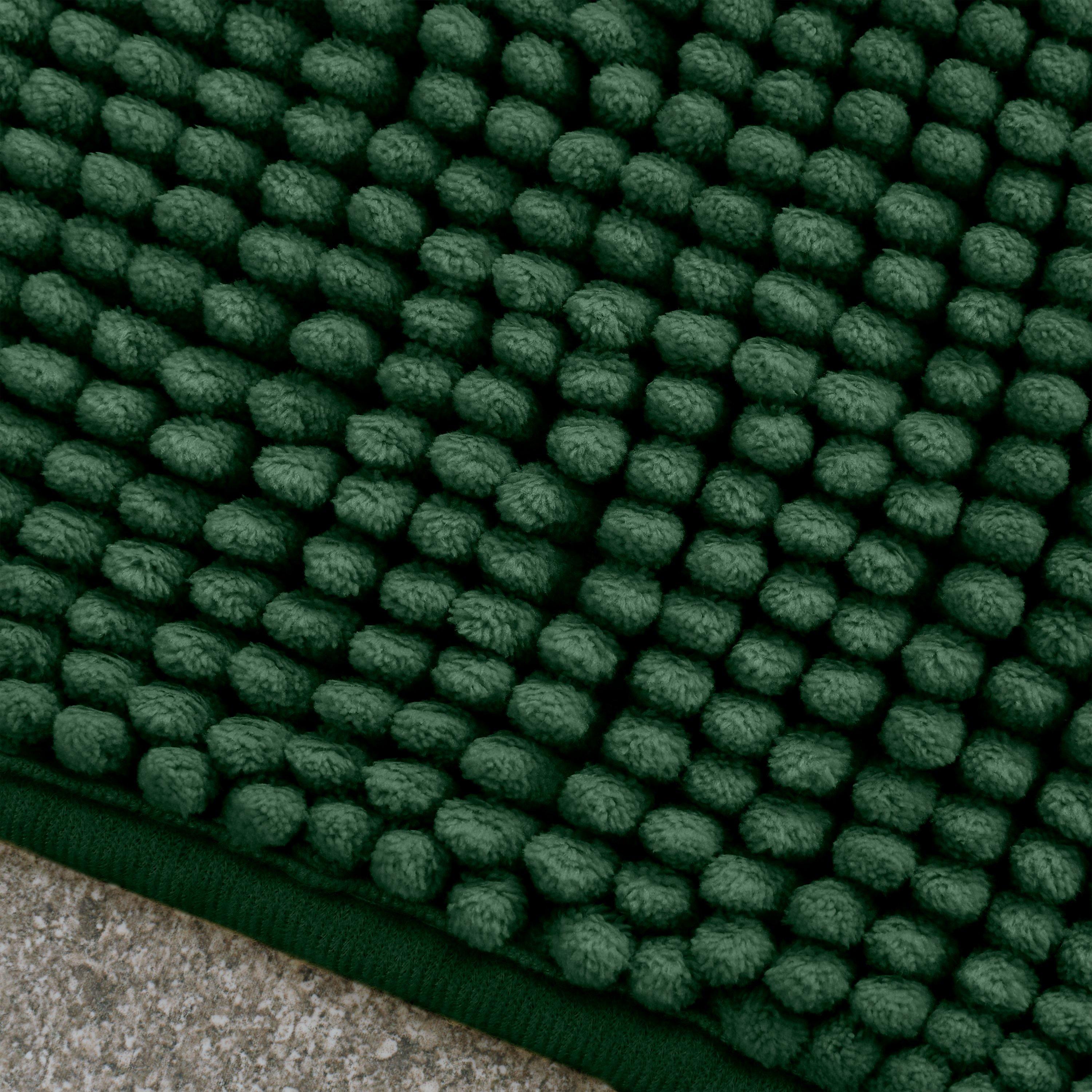 Dark Green - Catherine Lansfield - Bobble Bath Mat - 2