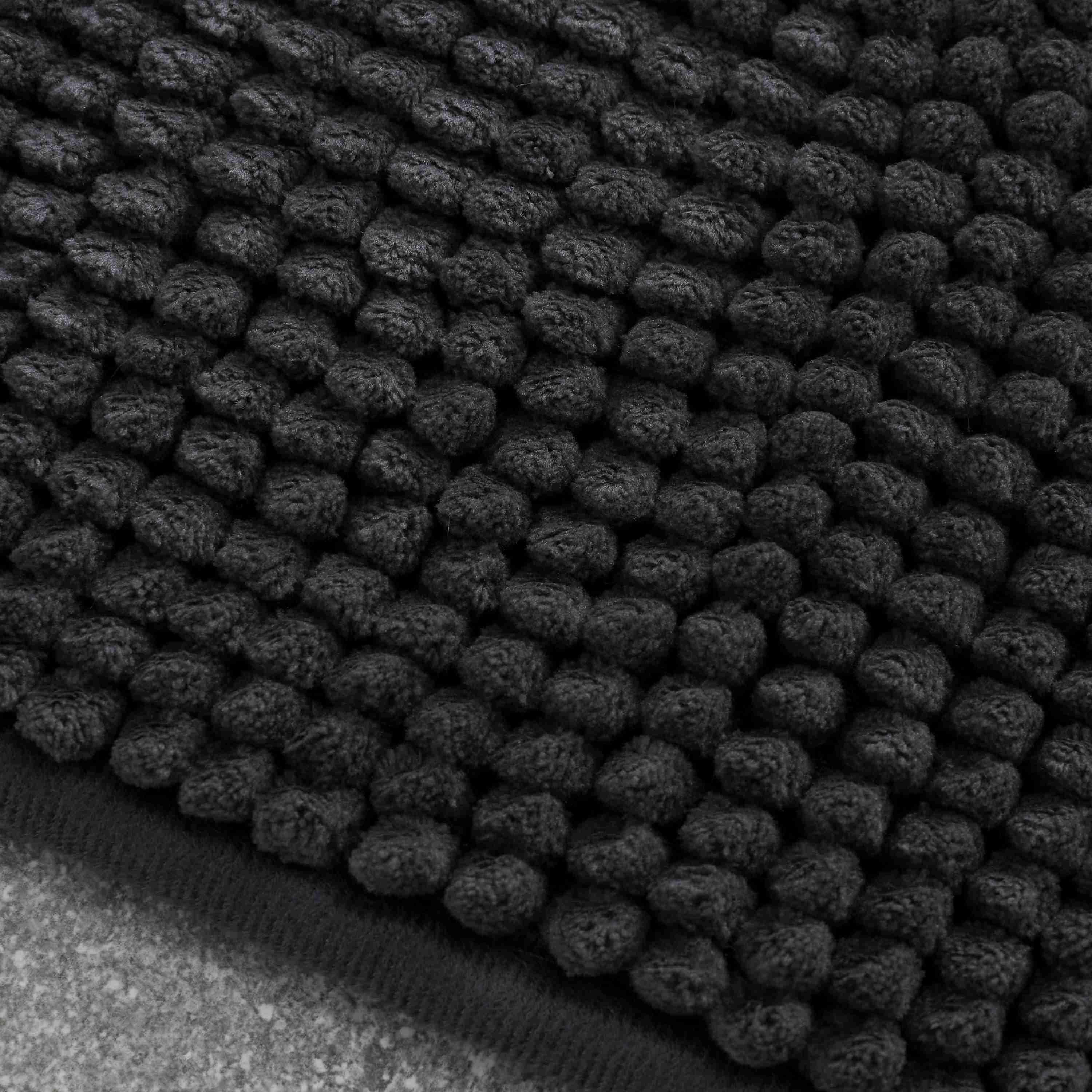 Charcoal - Catherine Lansfield - Cather Bobble Bath Mat 63 - 2