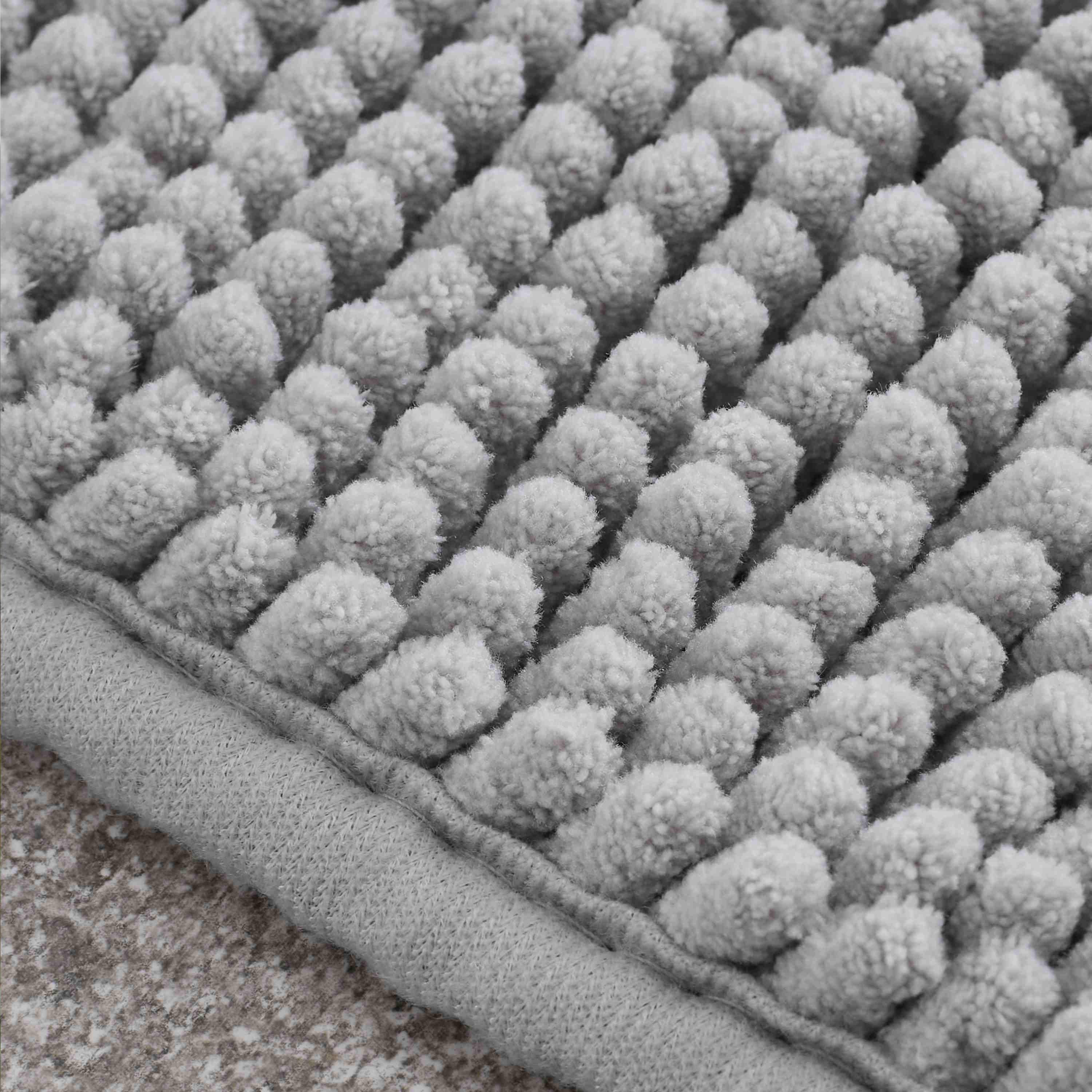 Silver - Catherine Lansfield - Bobble Bath Mat - 2