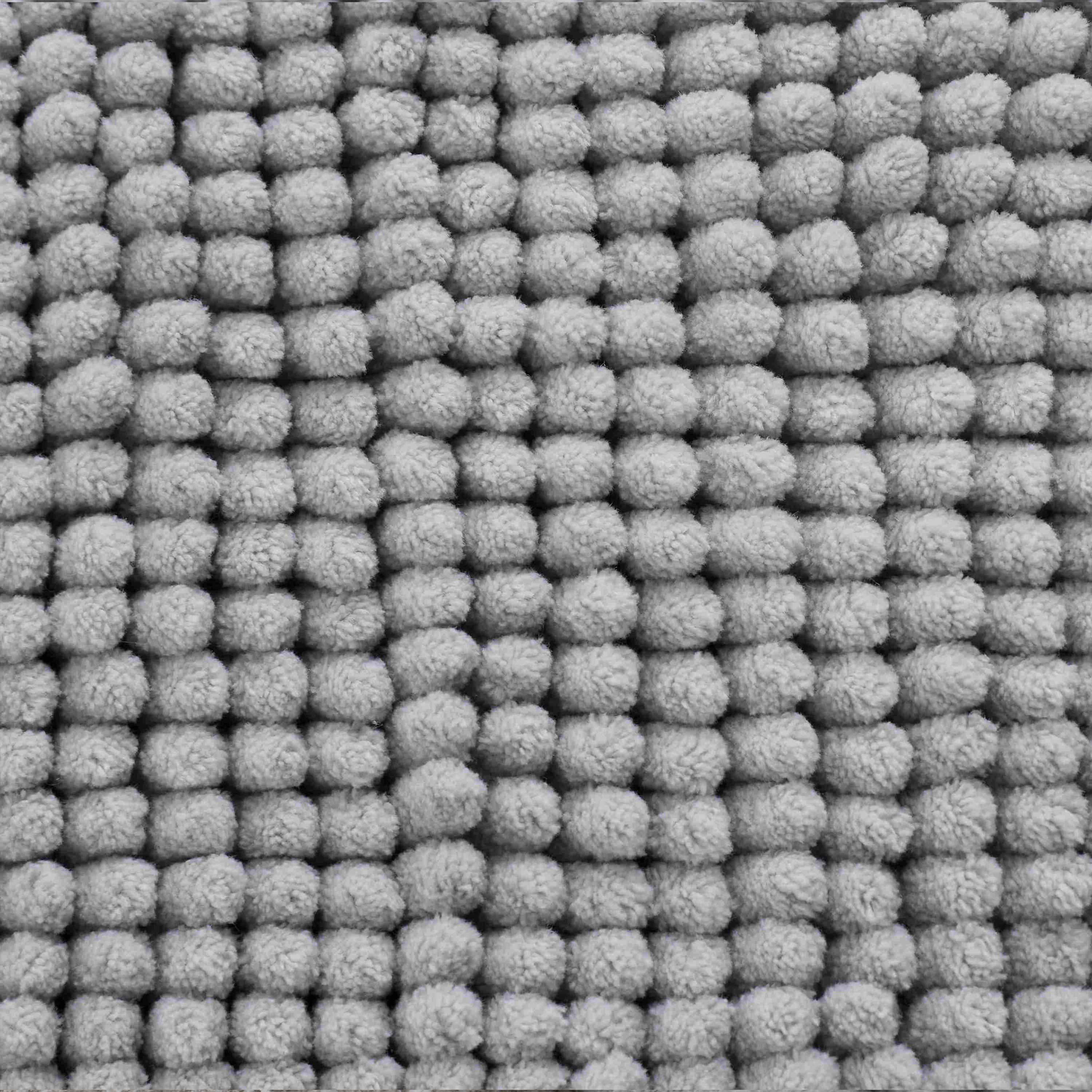 Silver - Catherine Lansfield - Bobble Bath Mat - 3