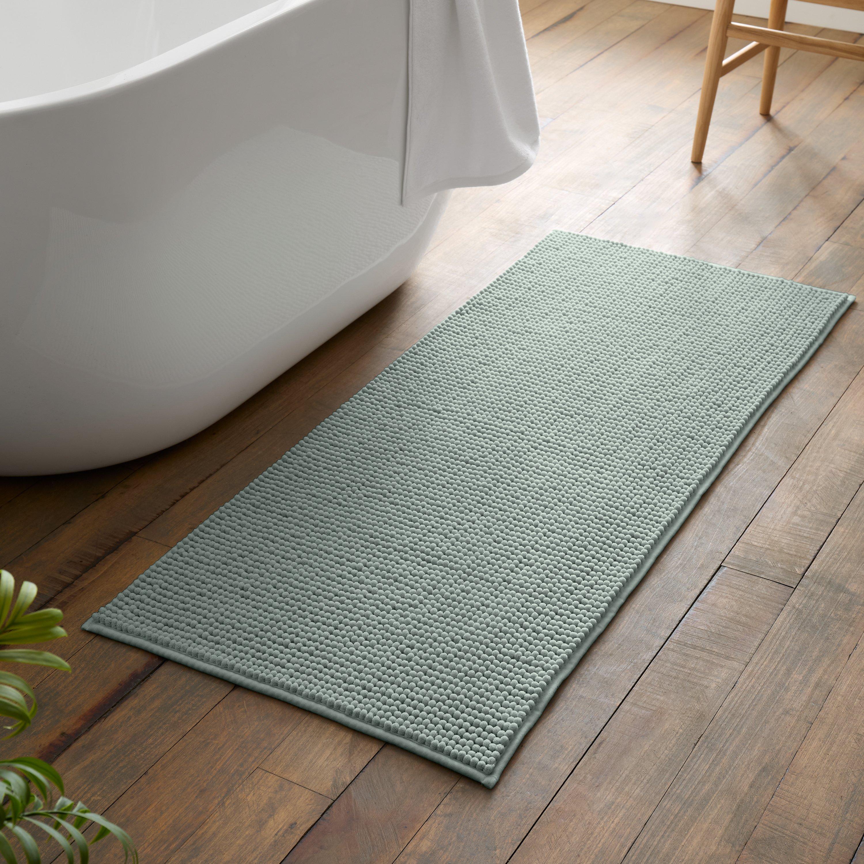 Catherine Lansfield  Bobble Bath Mat - Sage - 50x120cm