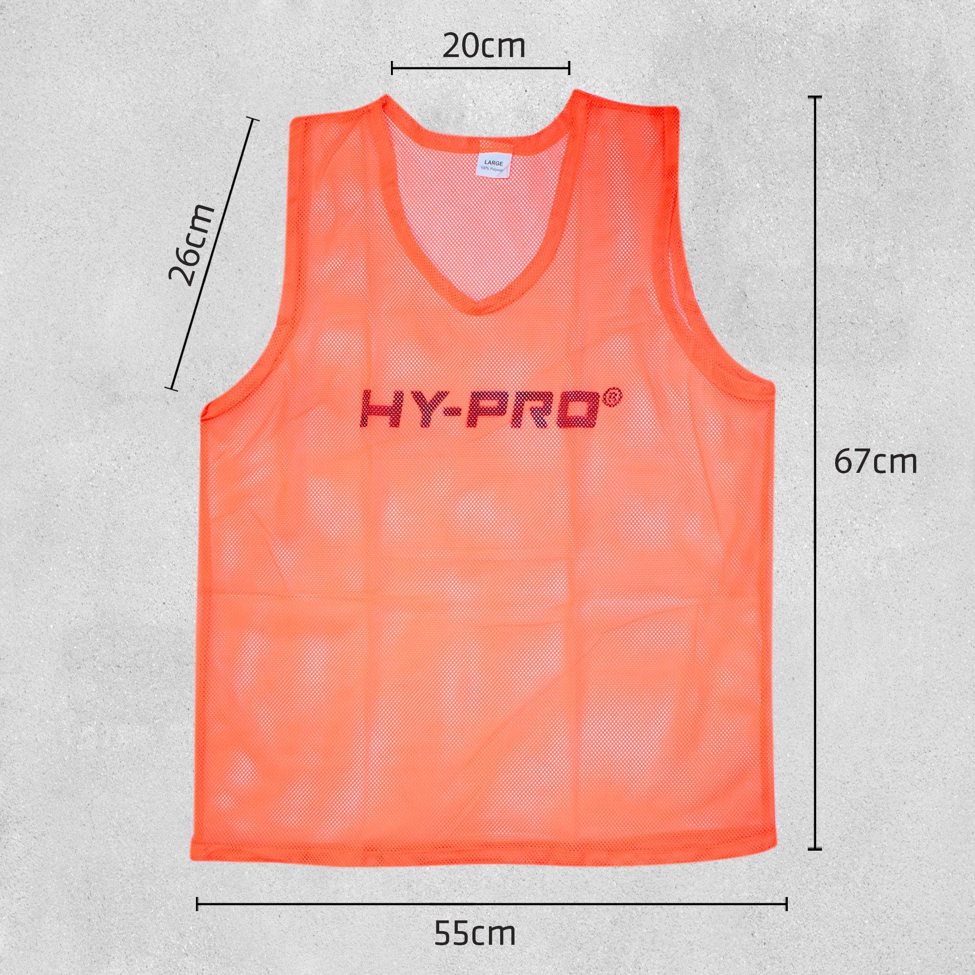 Orange - Hy-Pro - Hy-Pro 10 Pack Training Bibs (Size: L) - 2