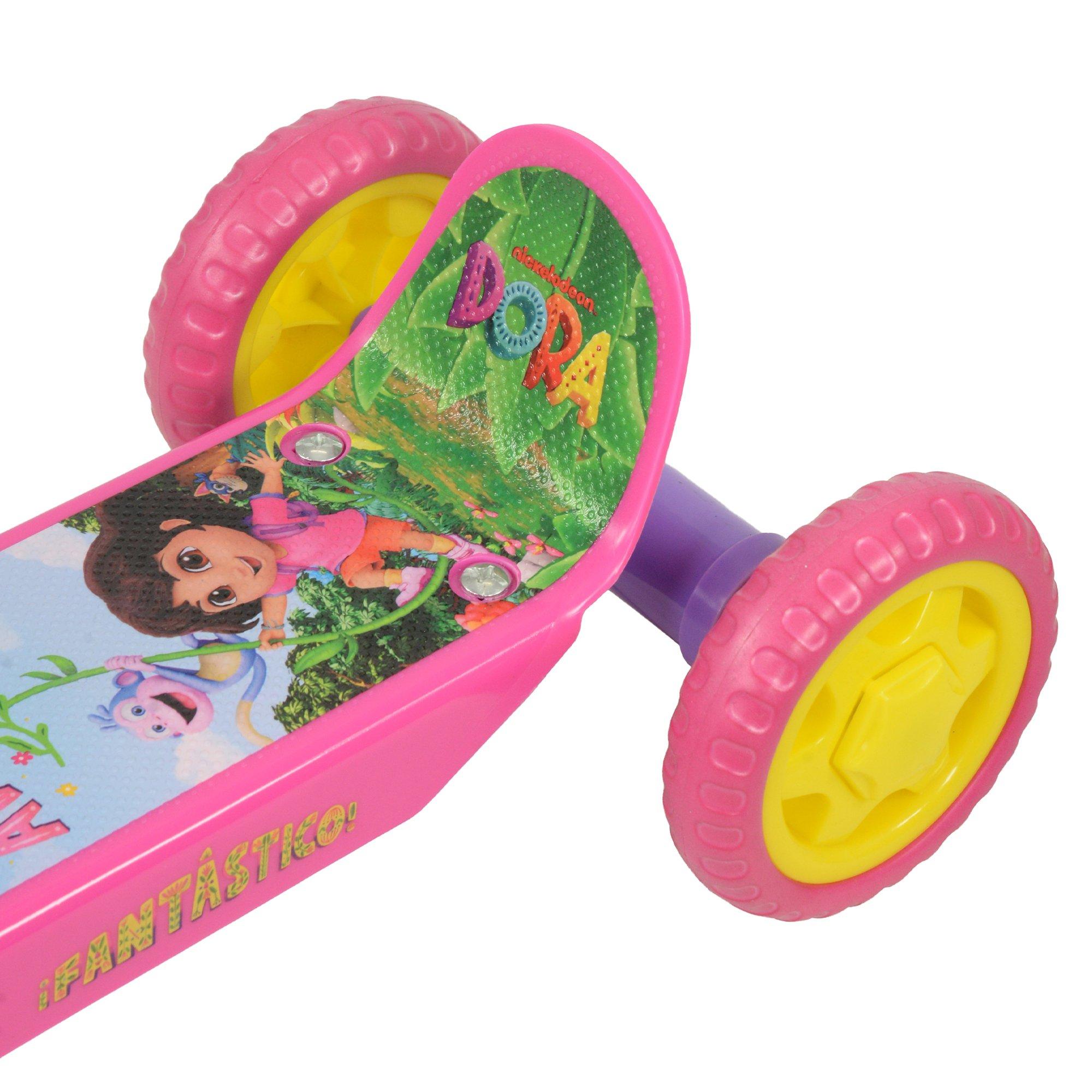 Dora the Explorer | Kids' Dora Deluxe Metal Tri Scooter | Sports