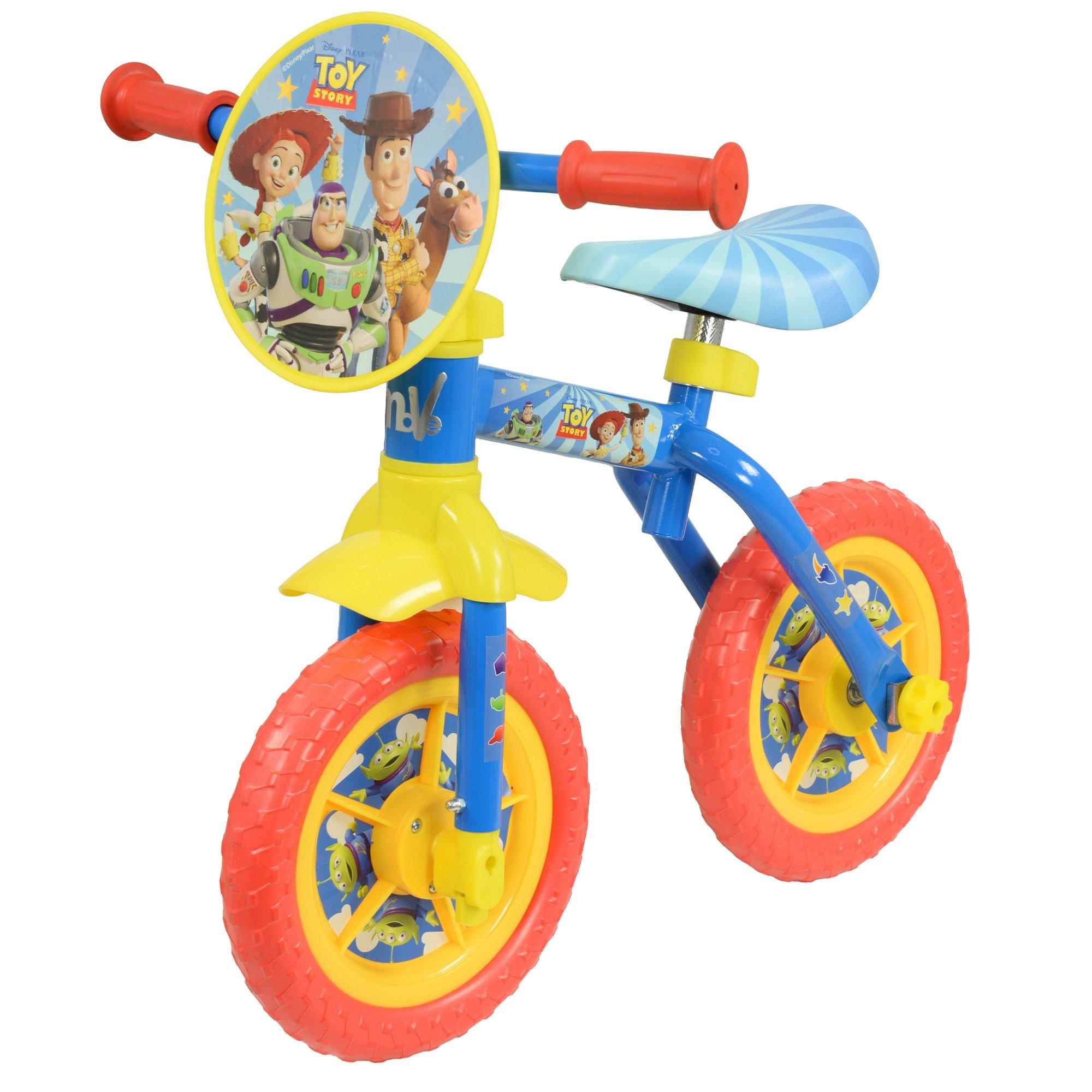 Multicoloured - Toy Story - Toy Story 2in1 10inch Training Bike - 2