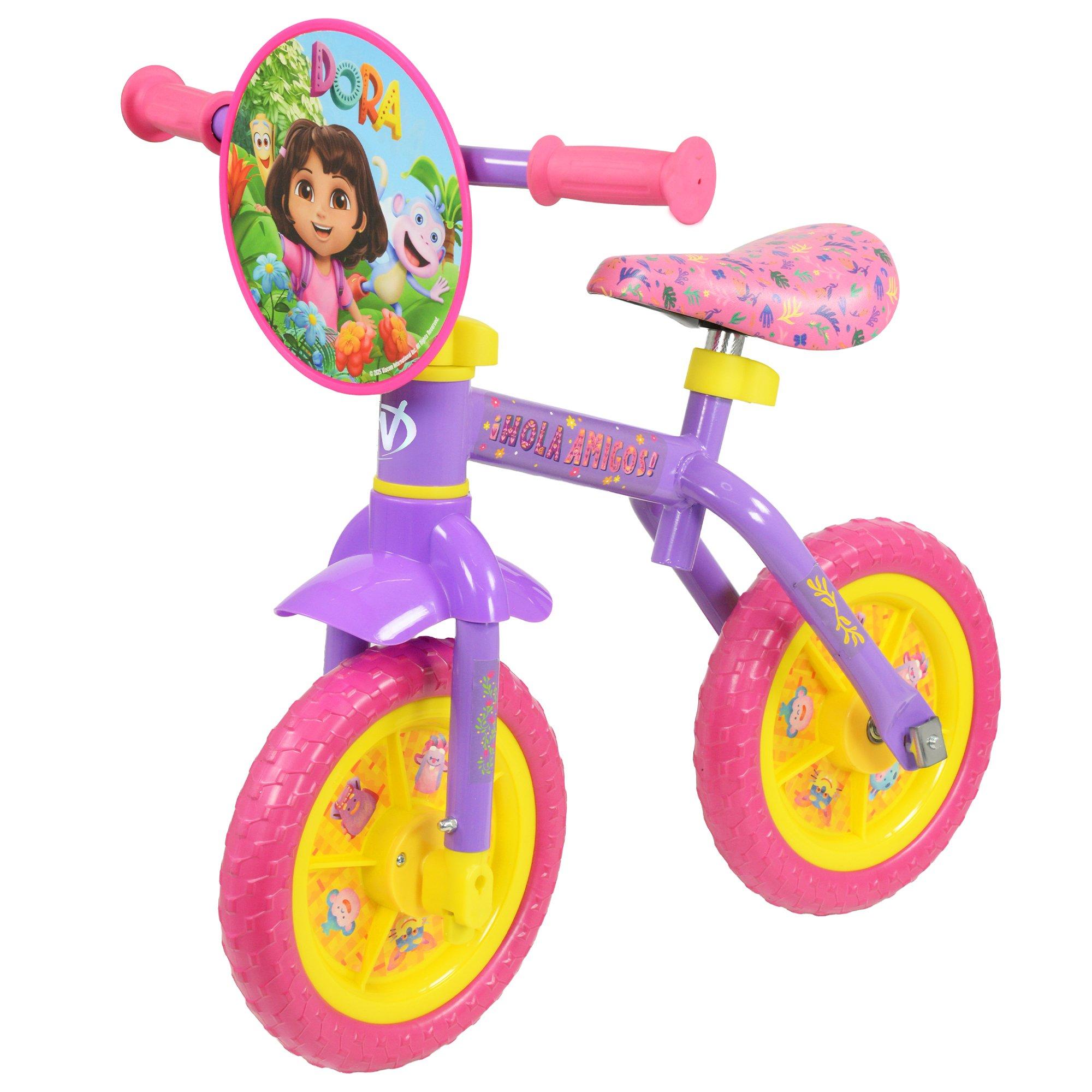 Multicoloured - Dora the Explorer - Dora 2in1 10inch Training Bike - 2