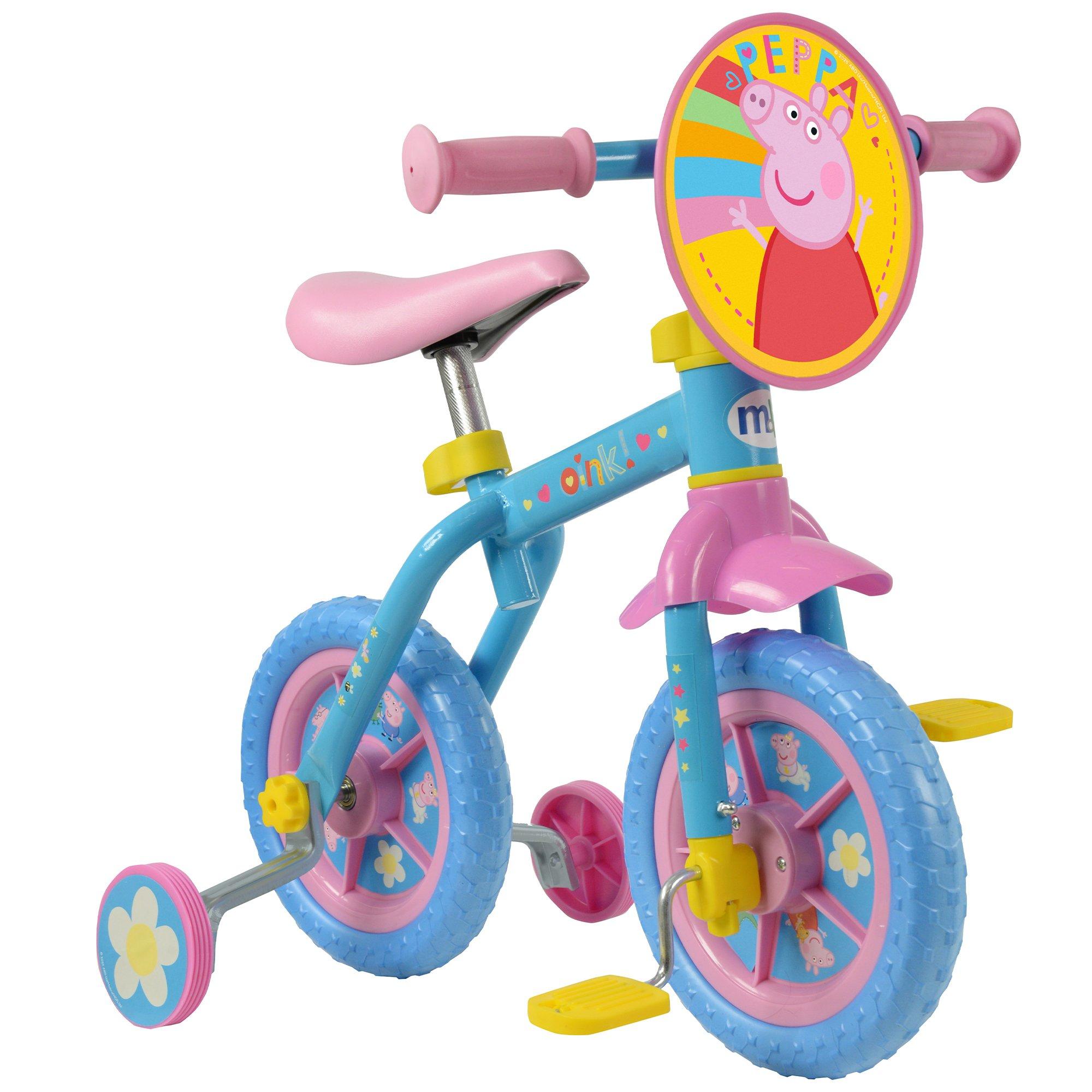 Multicoloured - Peppa Pig - Peppa Pig 2in1 10inch Training Bike - 1