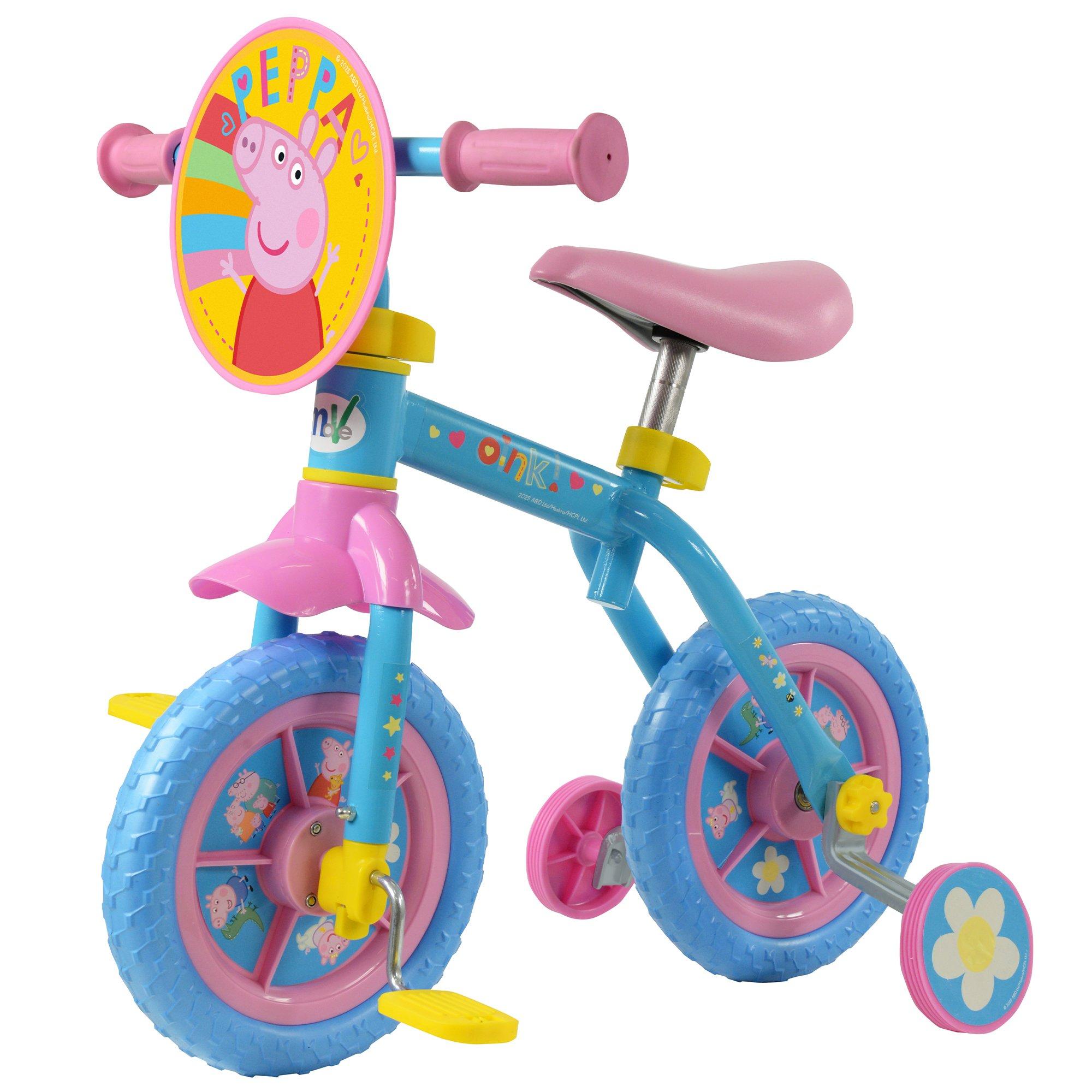 Multicoloured - Peppa Pig - Peppa Pig 2in1 10inch Training Bike - 2