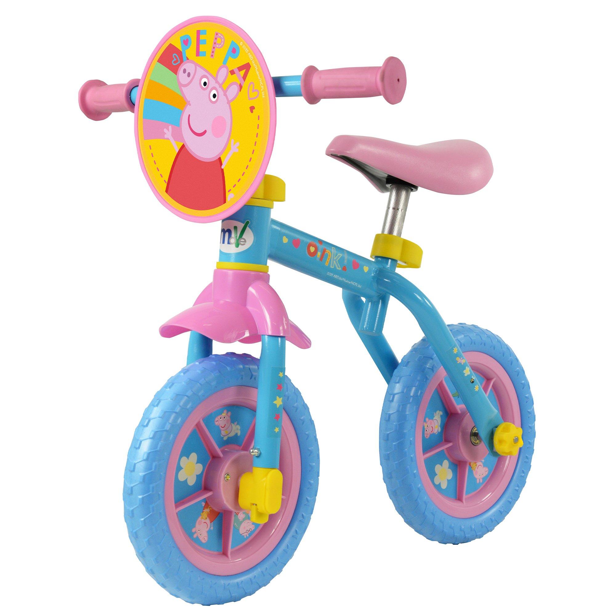 Multicoloured - Peppa Pig - Peppa Pig 2in1 10inch Training Bike - 3