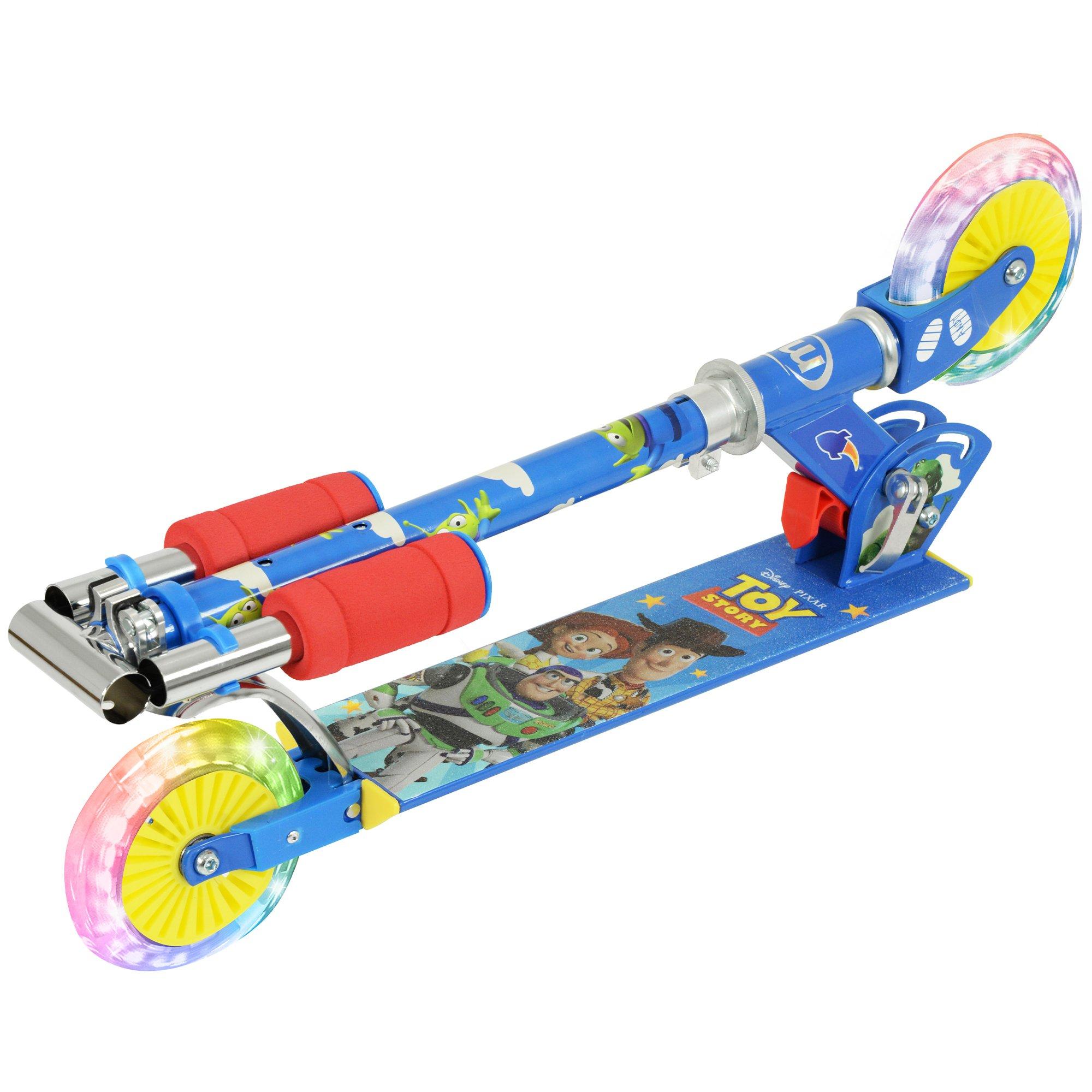 Multicoloured - Toy Story - Toy Story Folding Inline Scooter with Light Up Whe - 2