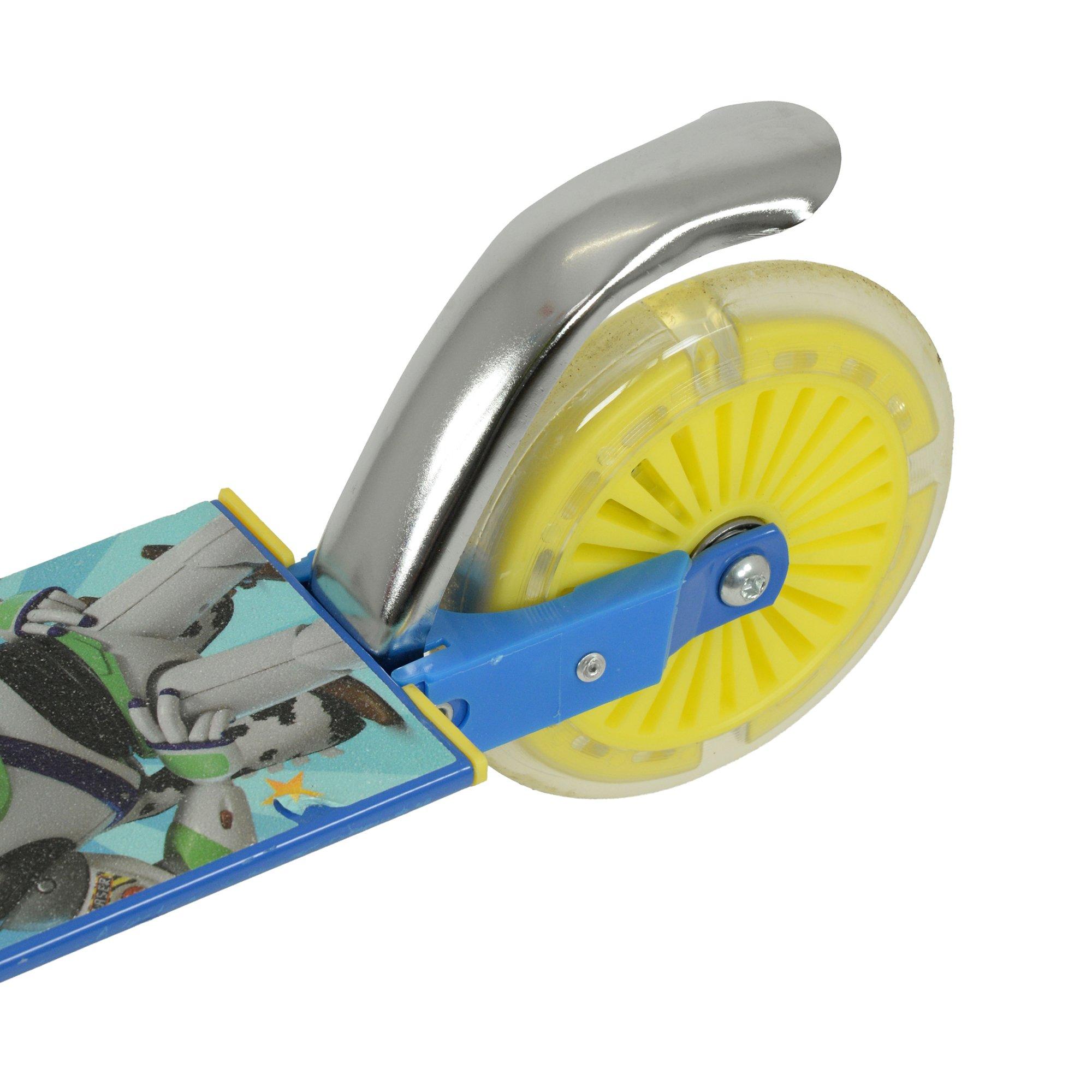 Multicoloured - Toy Story - Toy Story Folding Inline Scooter with Light Up Whe - 7