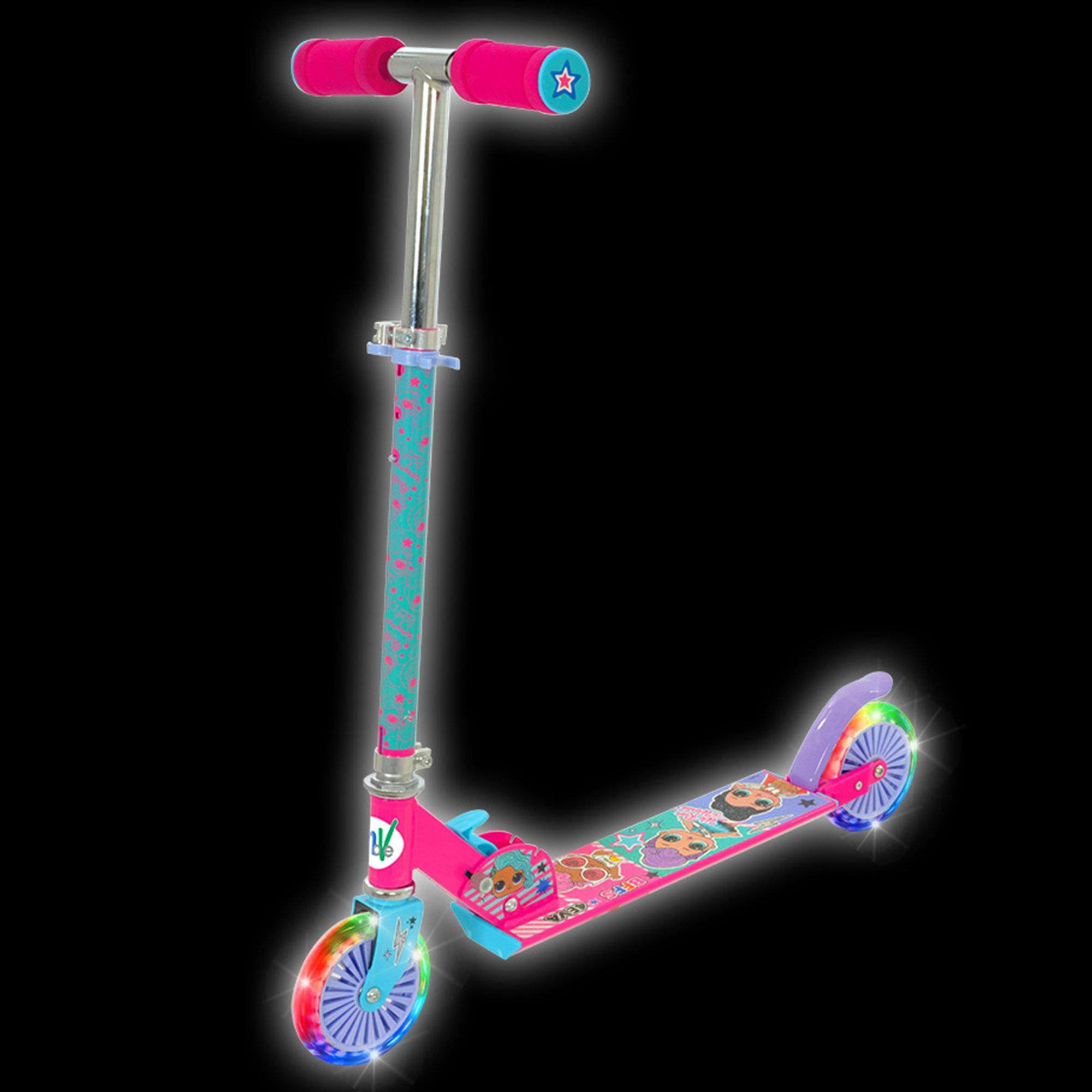 Multicoloured - Disney Stitch - Stitch Folding Inline Scooter with Light Up Wheels - 2