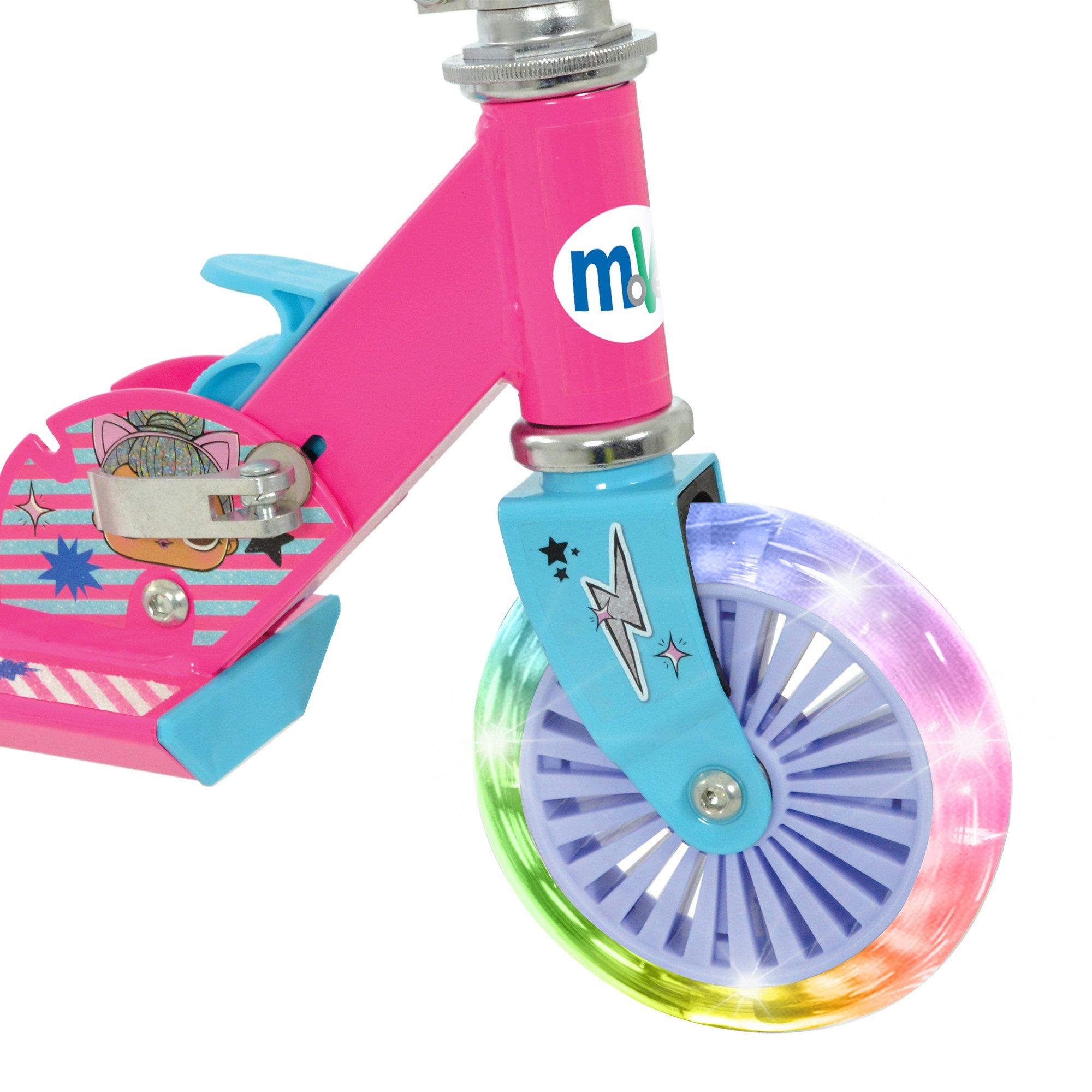 Multicoloured - Disney Stitch - Stitch Folding Inline Scooter with Light Up Wheels - 3
