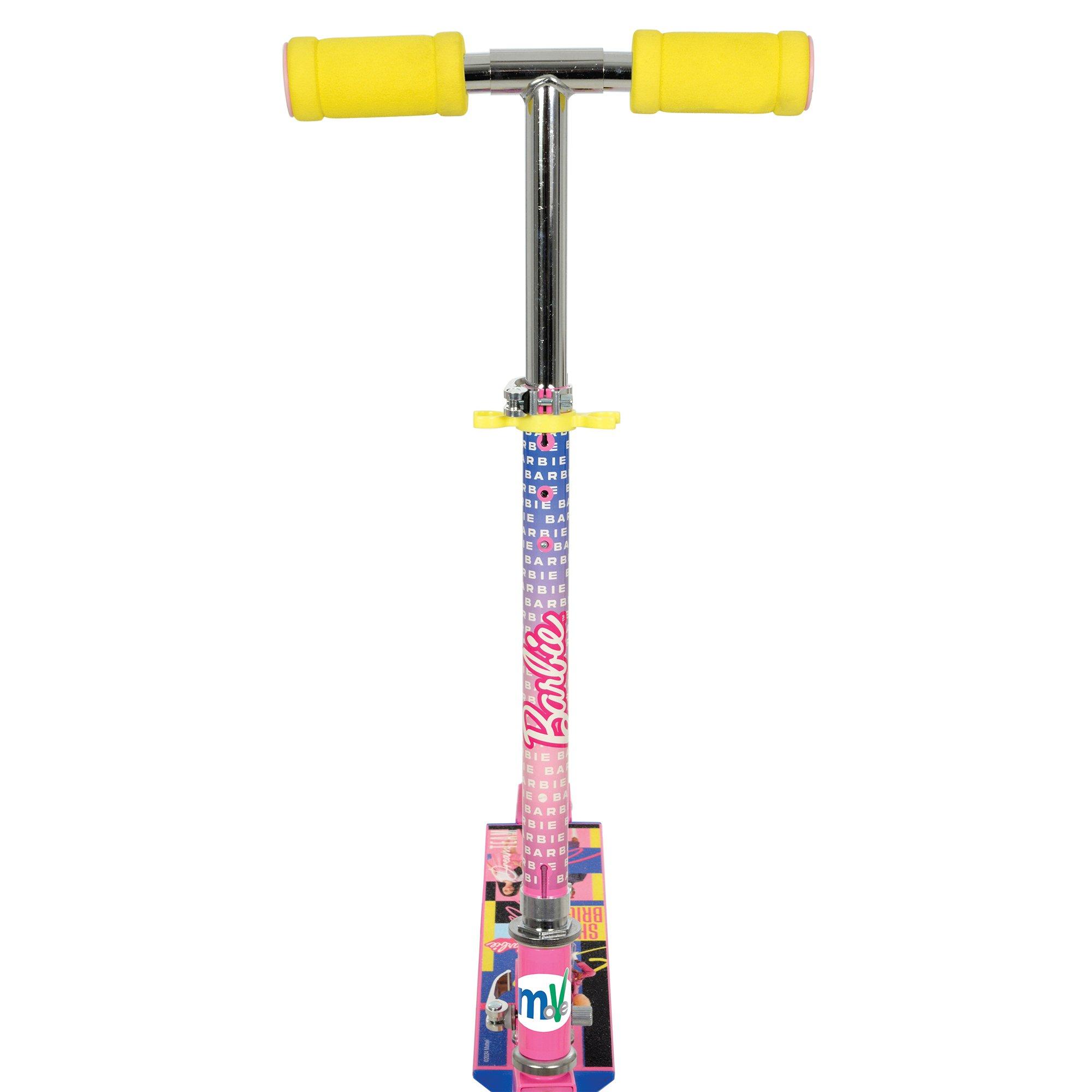 Multicoloured - Barbie - Barbie Folding Inline Scooter with Light Up Wheels - 6