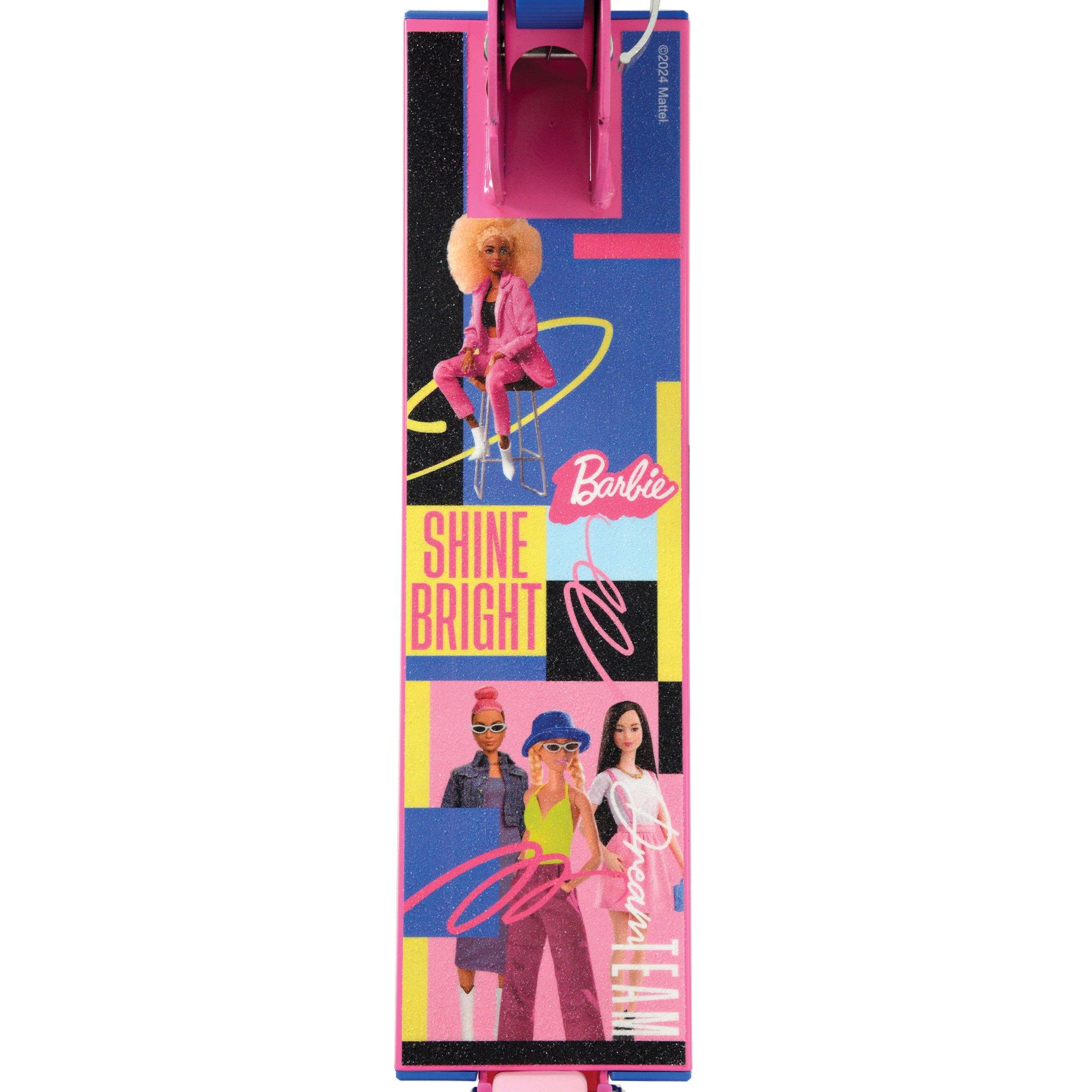 Multicoloured - Barbie - Barbie Folding Inline Scooter with Light Up Wheels - 7