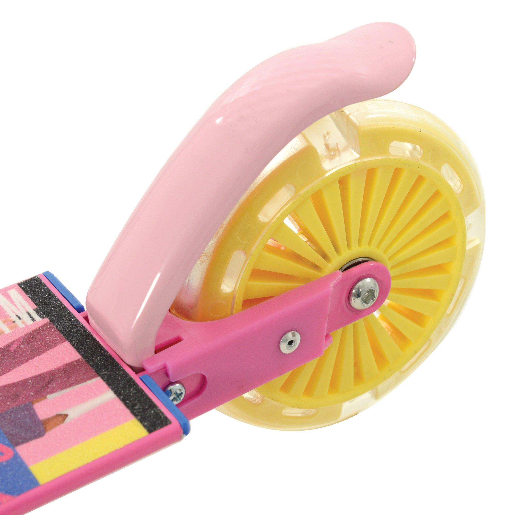 Multicoloured - Barbie - Barbie Folding Inline Scooter with Light Up Wheels - 8